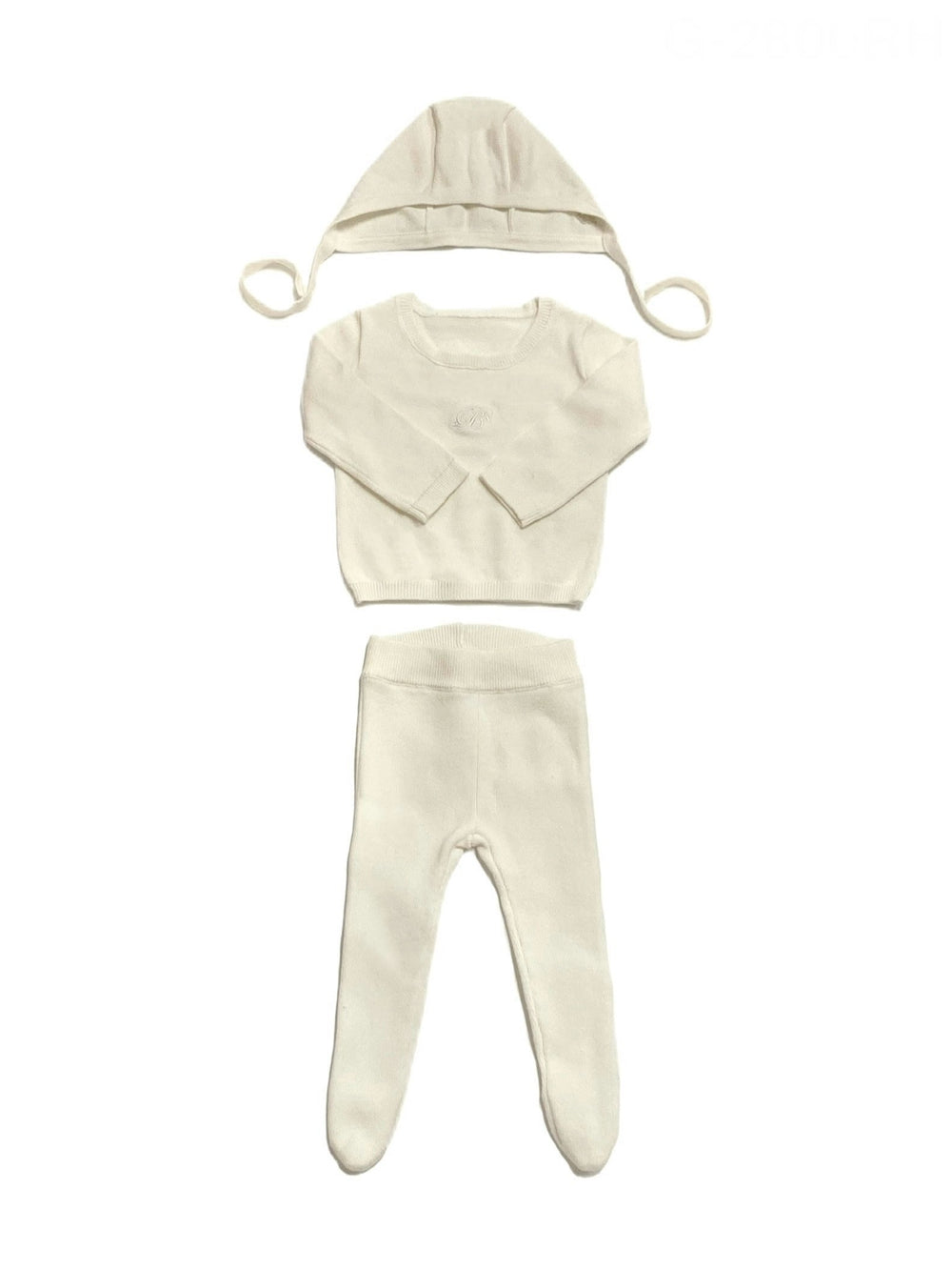 Classic Knit 3PC Set - White