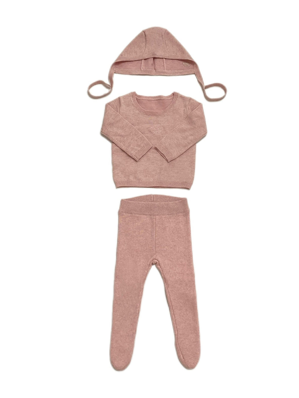 Classic Knit 3PC Set - Peach