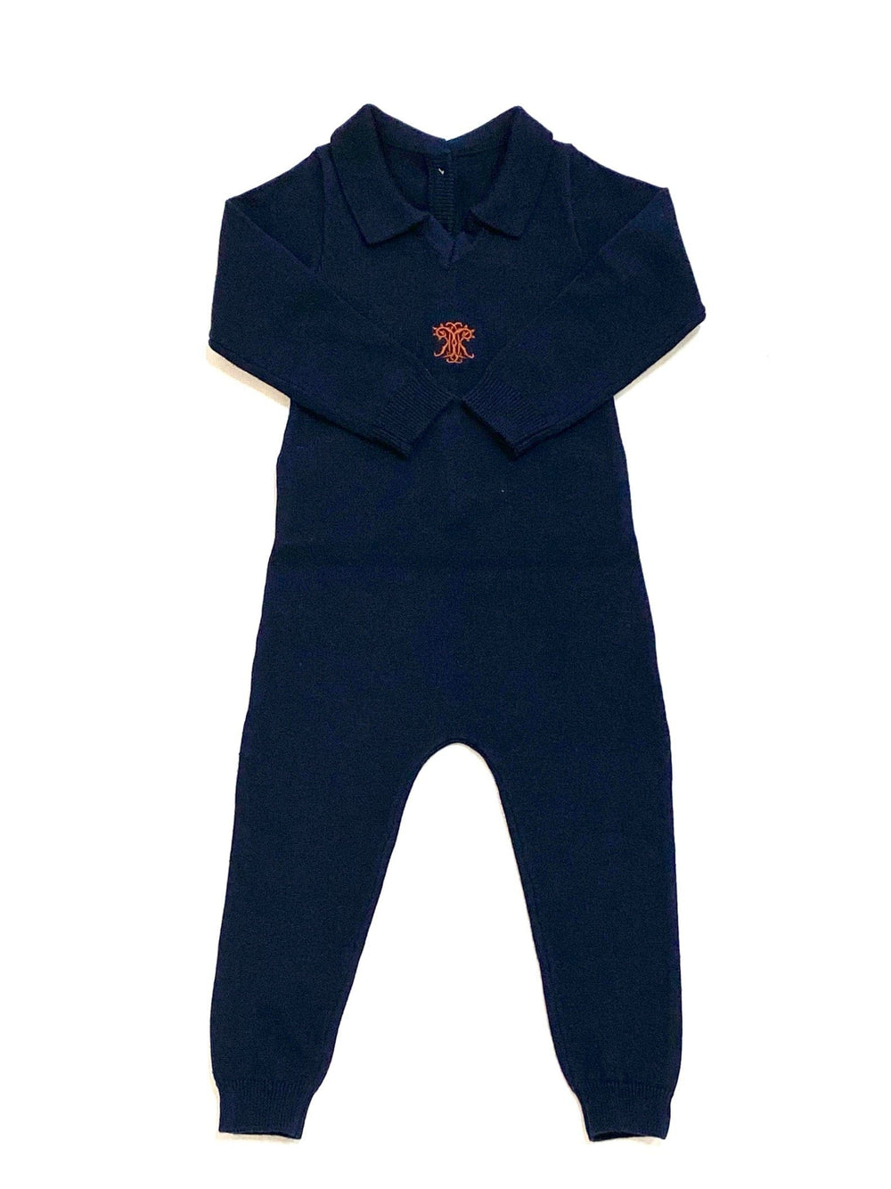 Leo Knit Romper - Navy