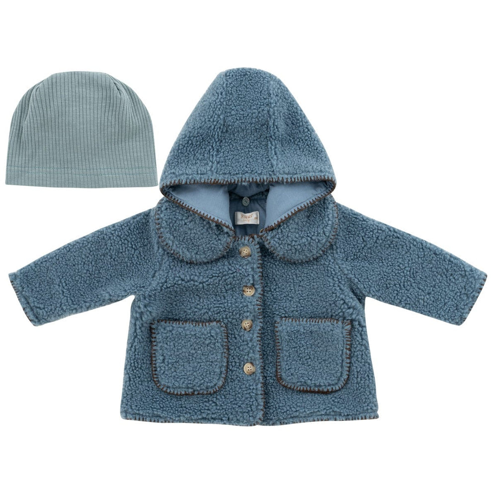 Sherpa Jacket + Hat - Blue