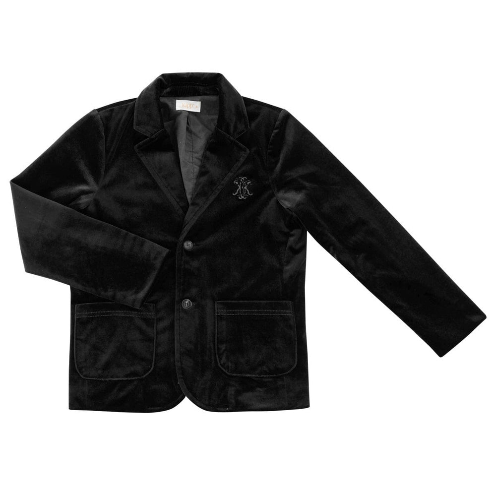 Ziv Velvet Blazer - Black