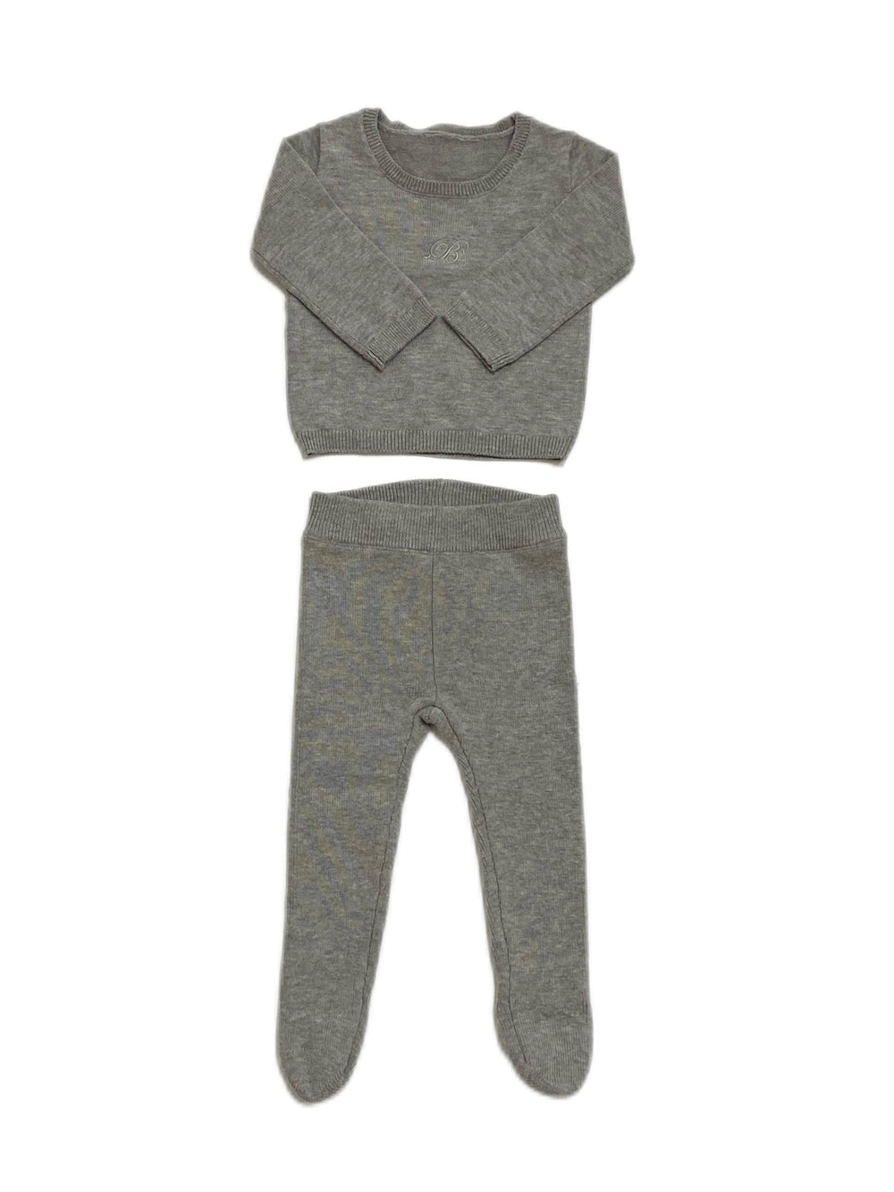Classic Knit 2PC Set - Grey