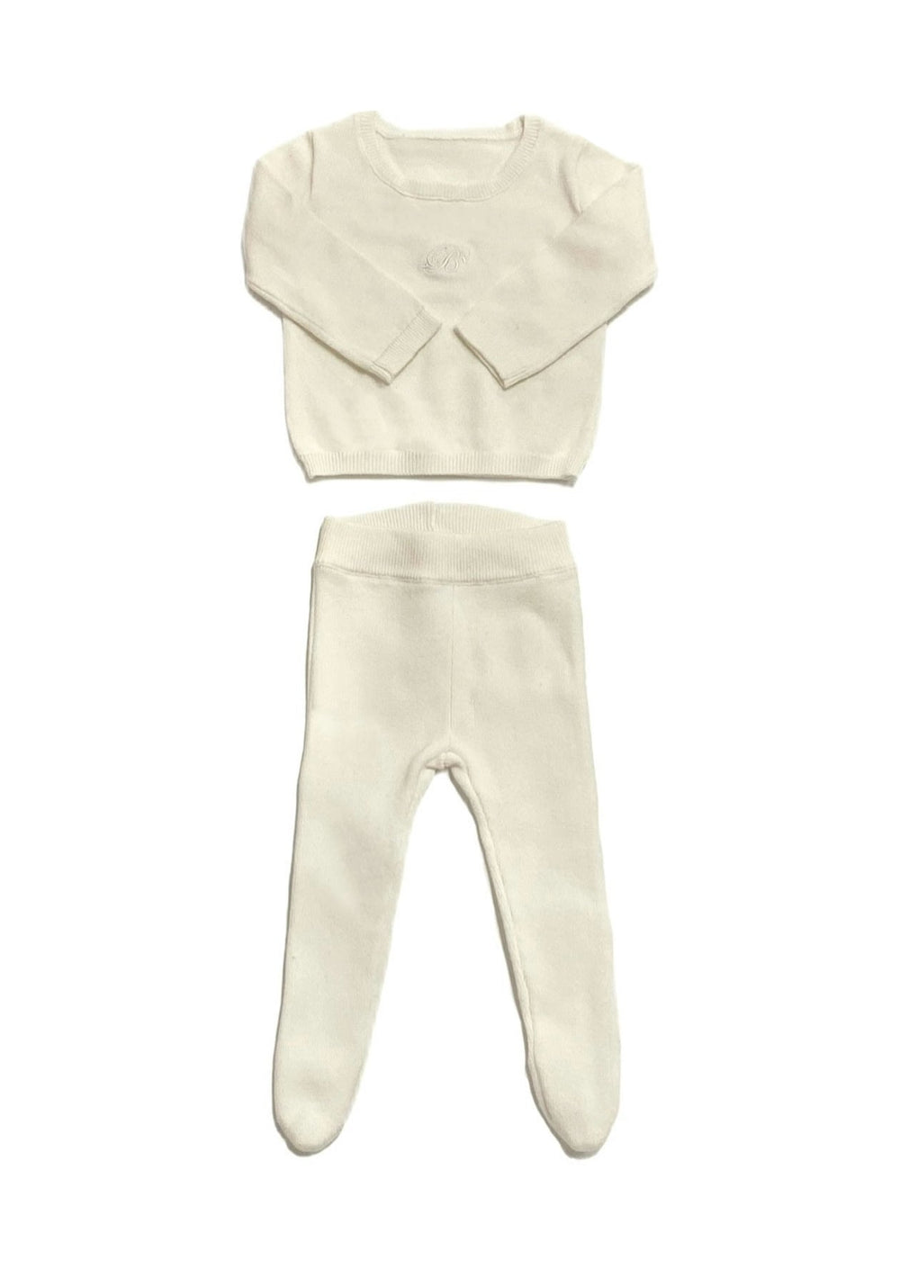 Classic Knit 2PC Set - White