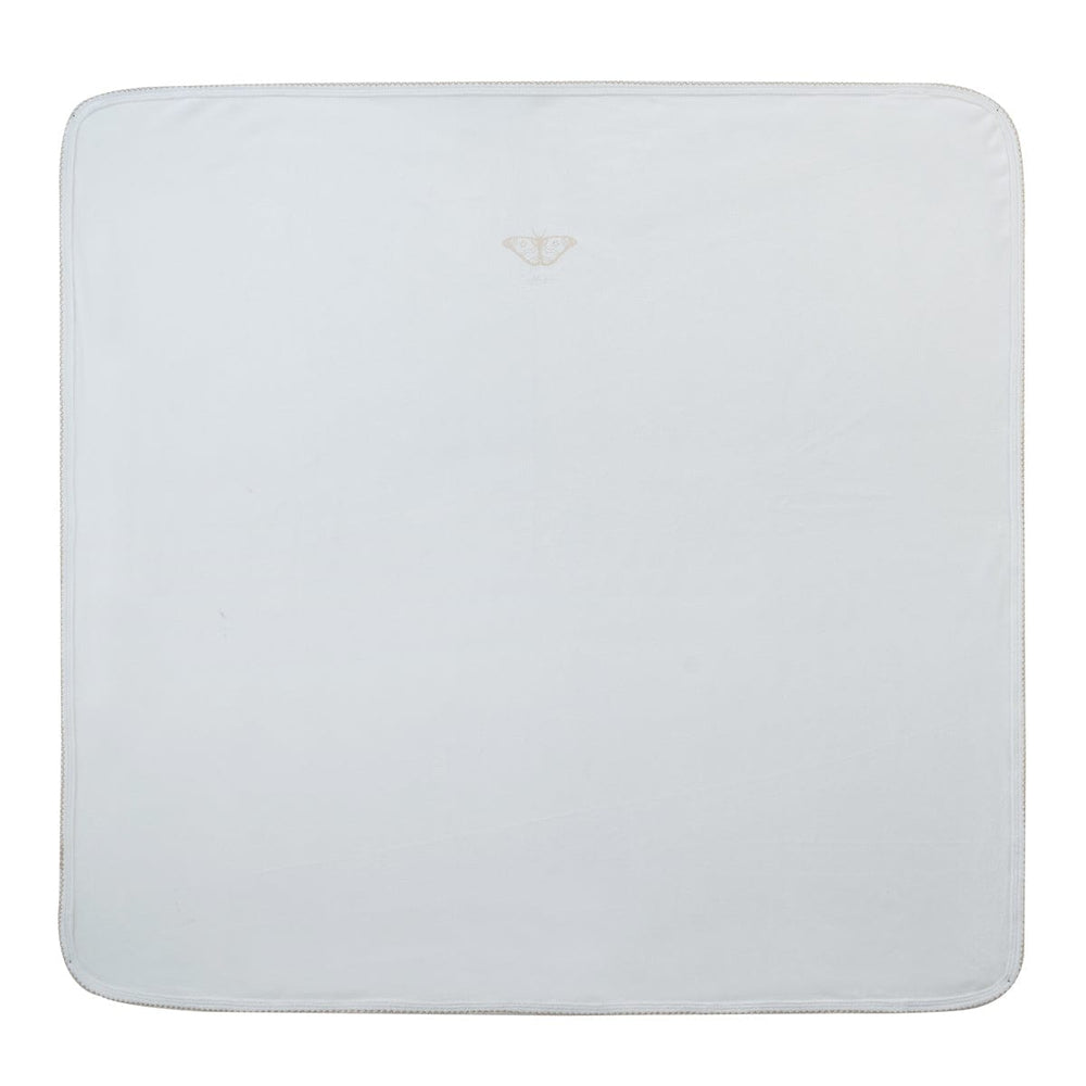 Flutter Velour Blanket - White Stone