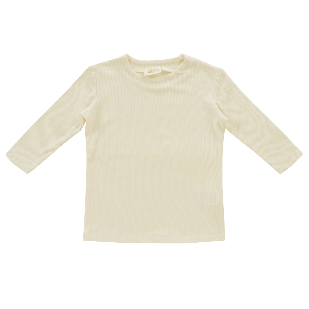 Fine Rib Top - Natural