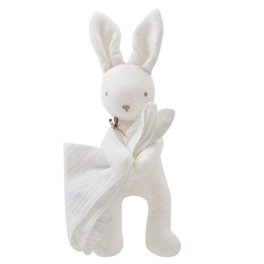 Bunny Plush Swaddle Toy - Blue
