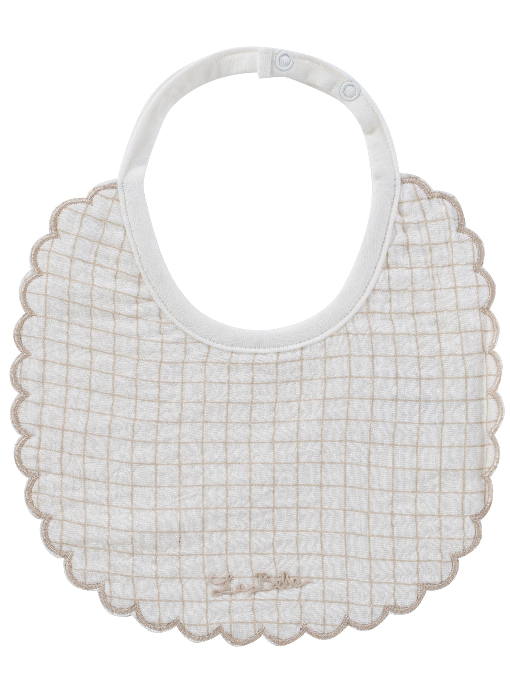 Teddy Au Pane Bib - Stone