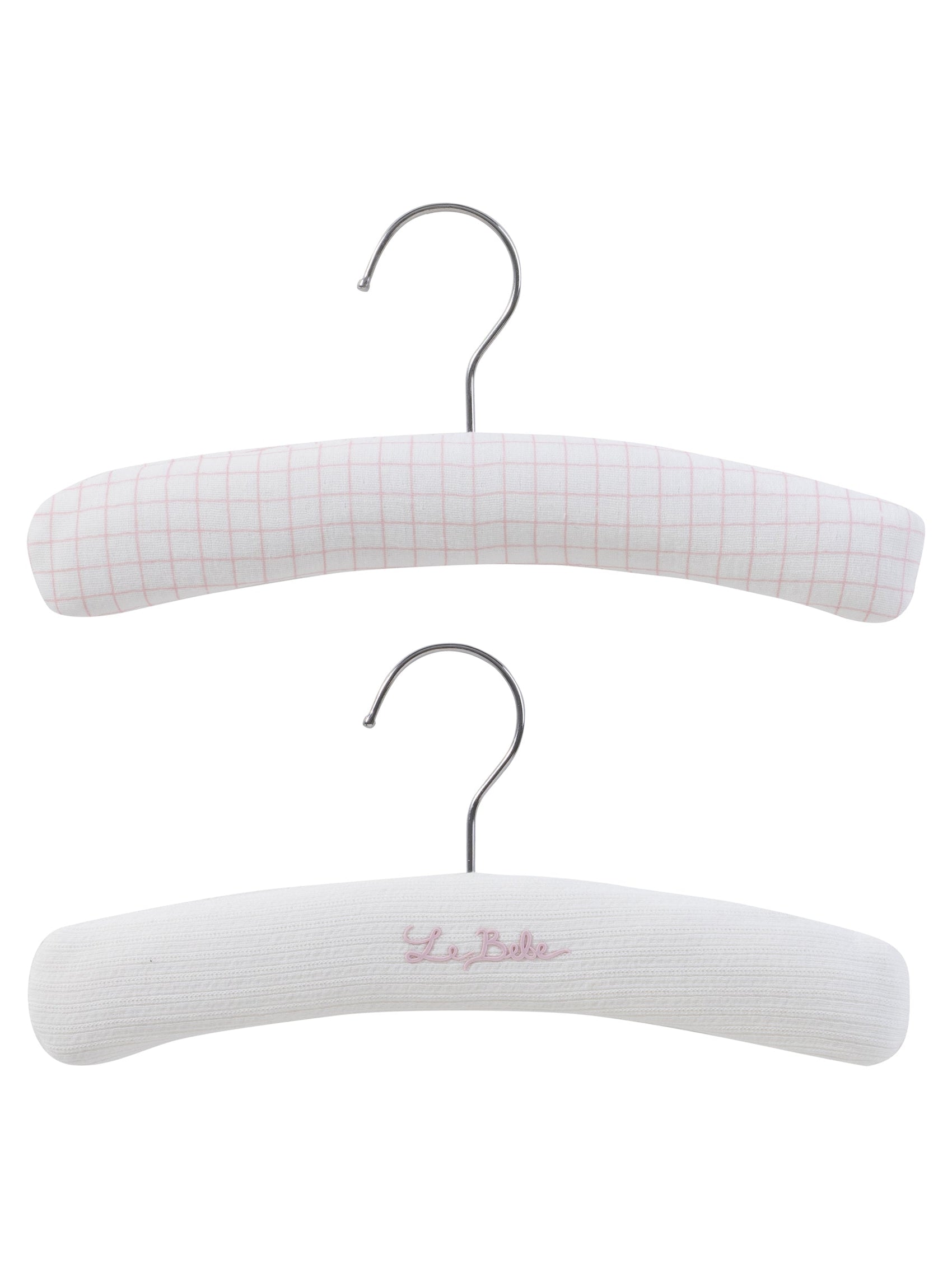 Teddy Au Pane Padded Hanger Set of 2 - Pink