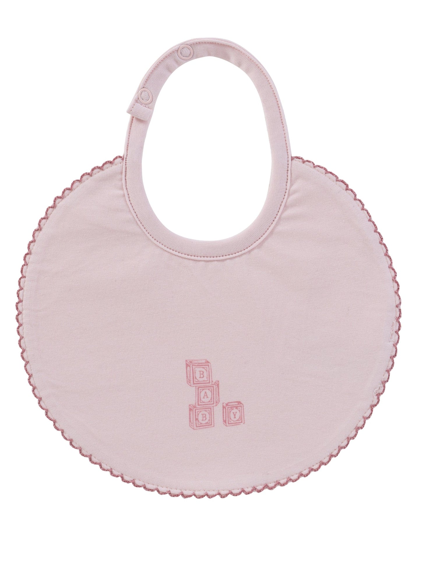 Baby Blocks Bib - Pink