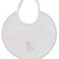 Baby Blocks Bib - White Pink