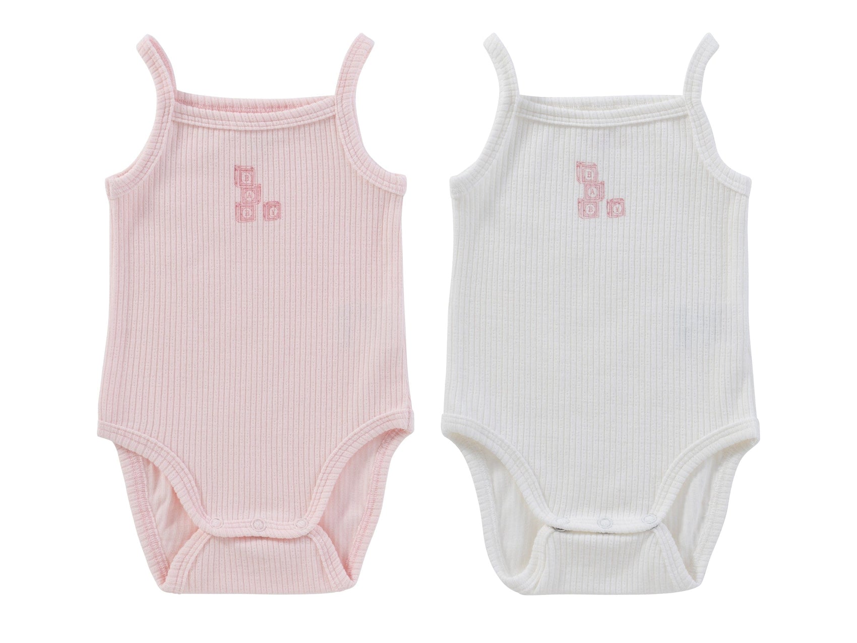 Baby Blocks Onesie Set - Pink