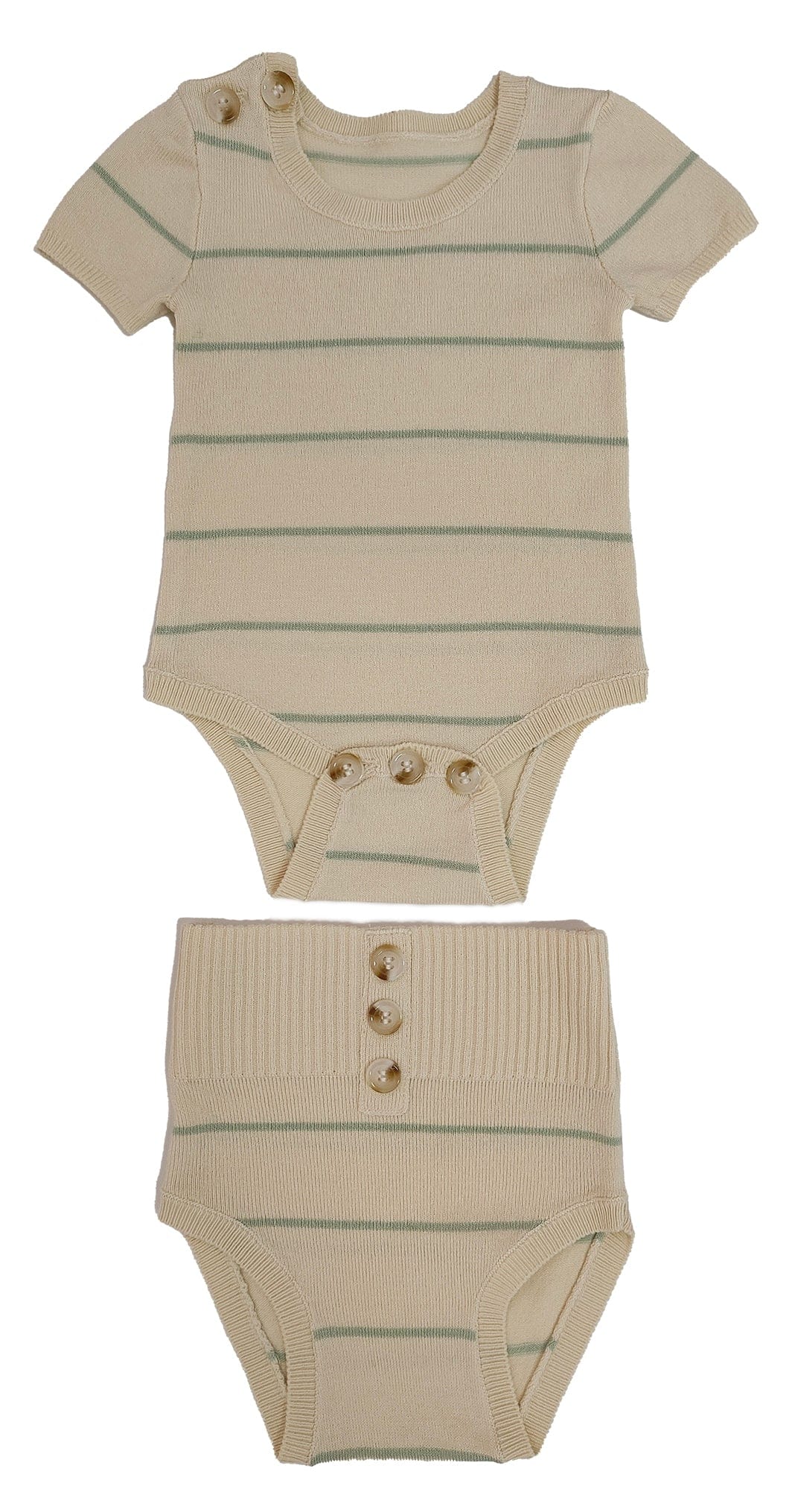 Stripe Knit Set - Sage