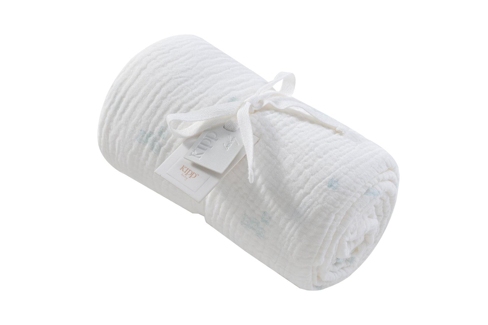 Baby Blocks Swaddle - White Blue