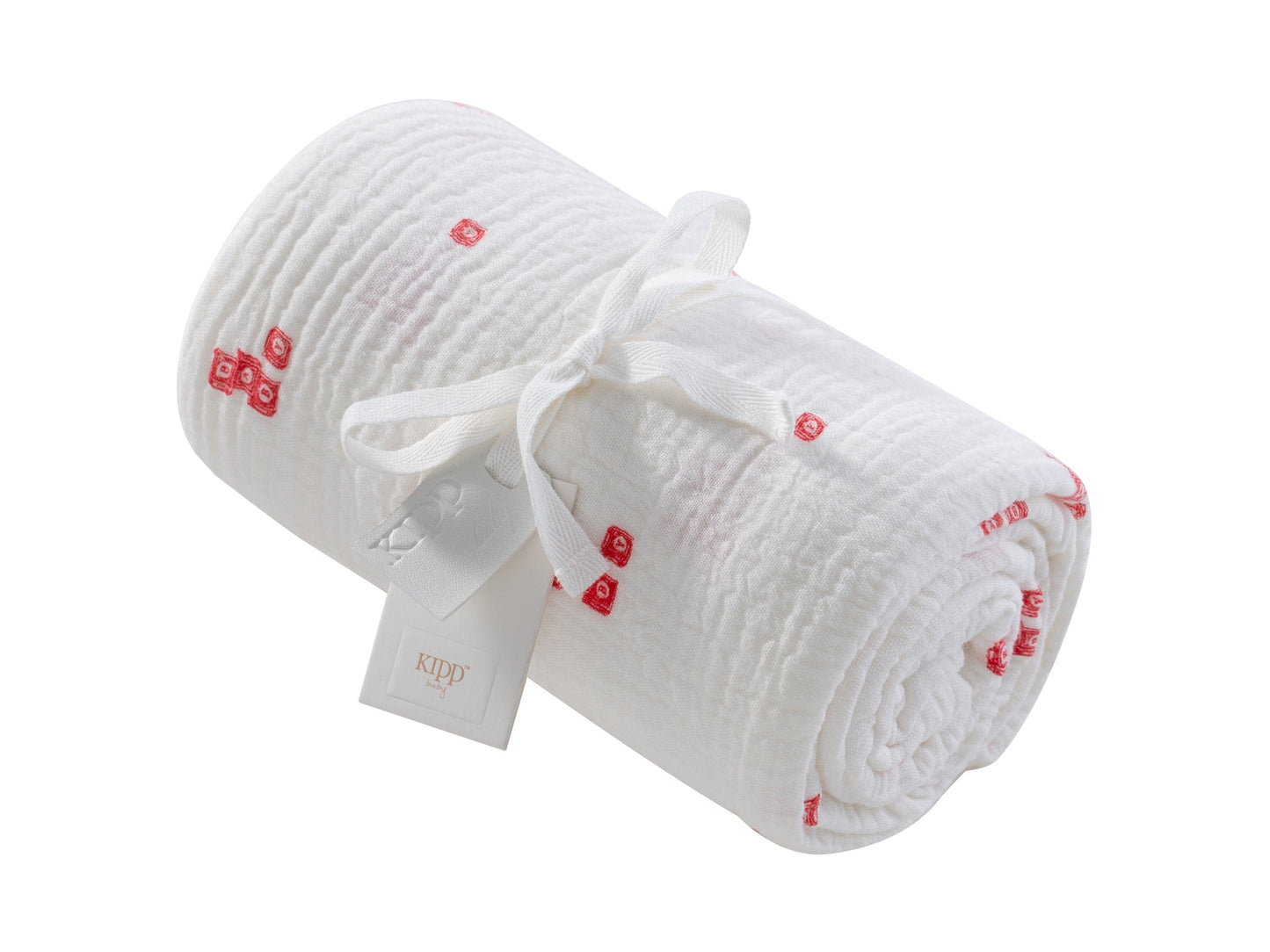 Baby Blocks Swaddle - White Red