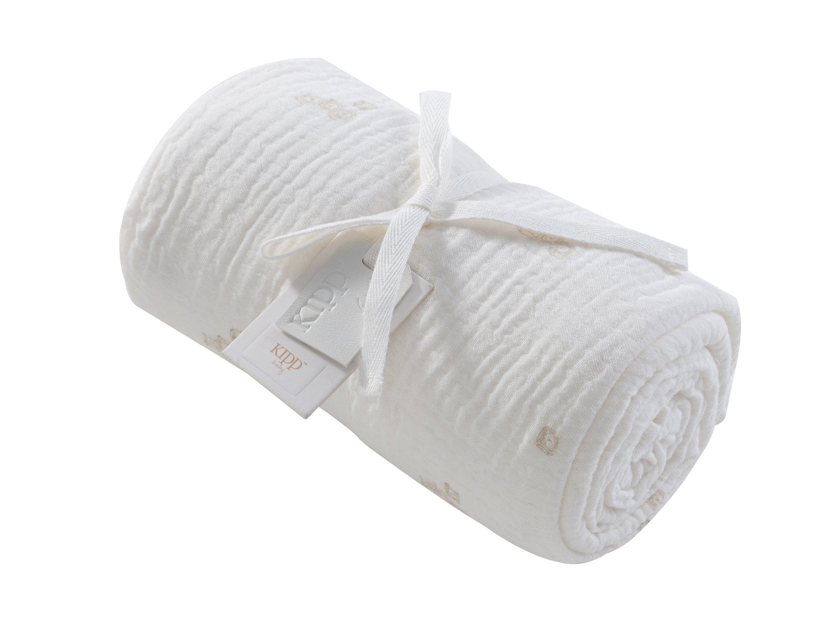 Baby Blocks Swaddle - White Stone