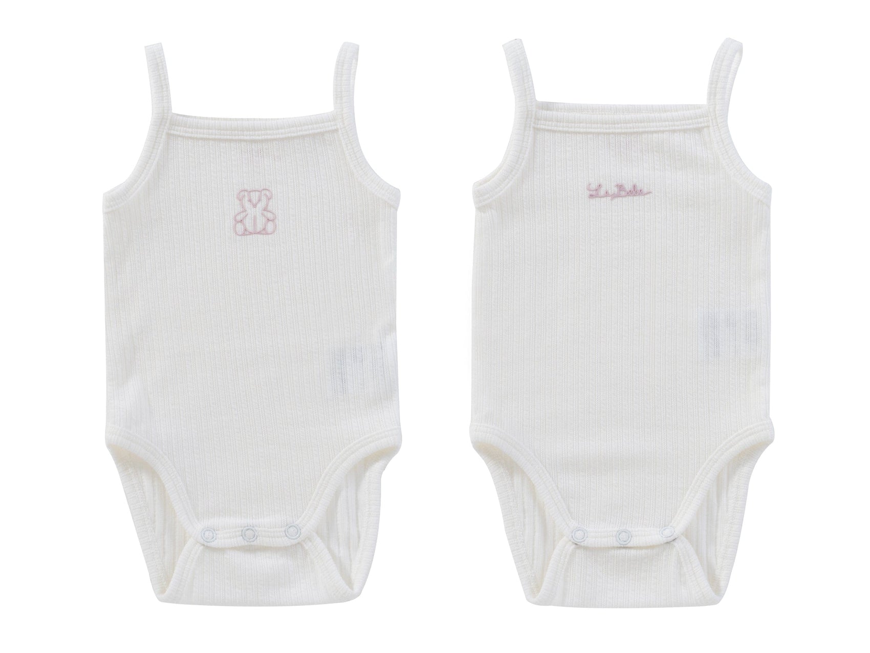 Teddy Au Pane Onesie Set of 2 - Pink