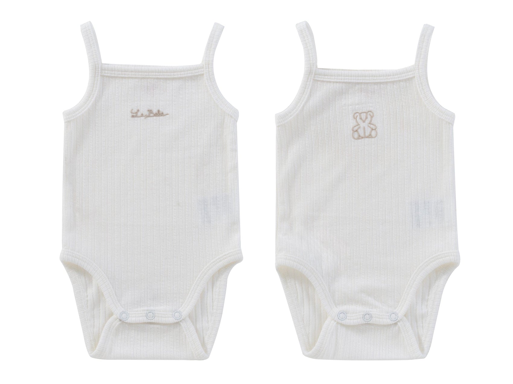Teddy Au Pane Onesie Set of 2 - Stone