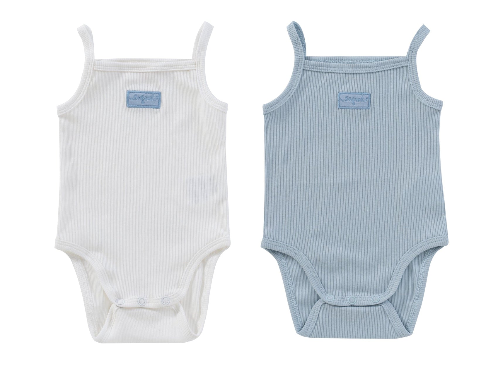 Enfant Rib Onesies 2 Pack - Blue