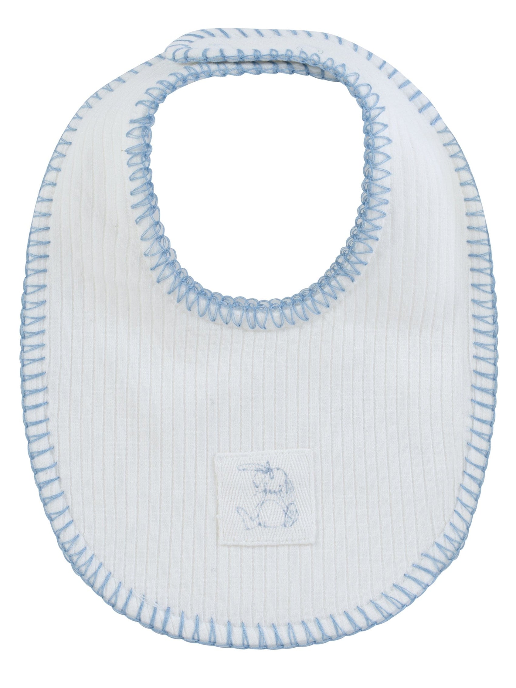 Bunny Rib Bib - Blue