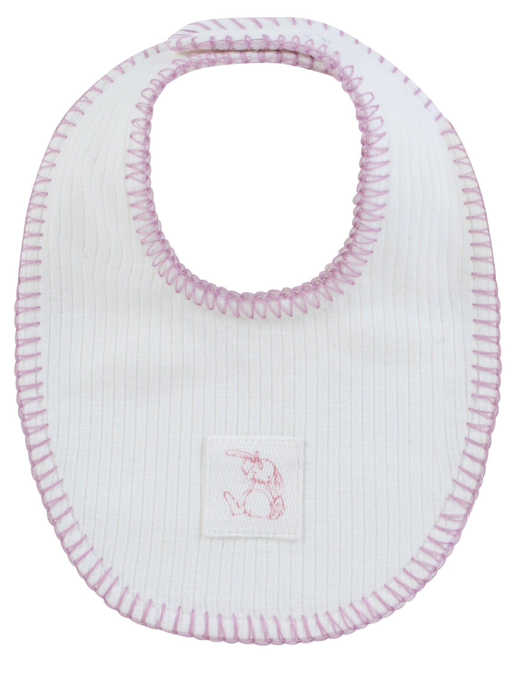 Bunny Rib Bib - Pink