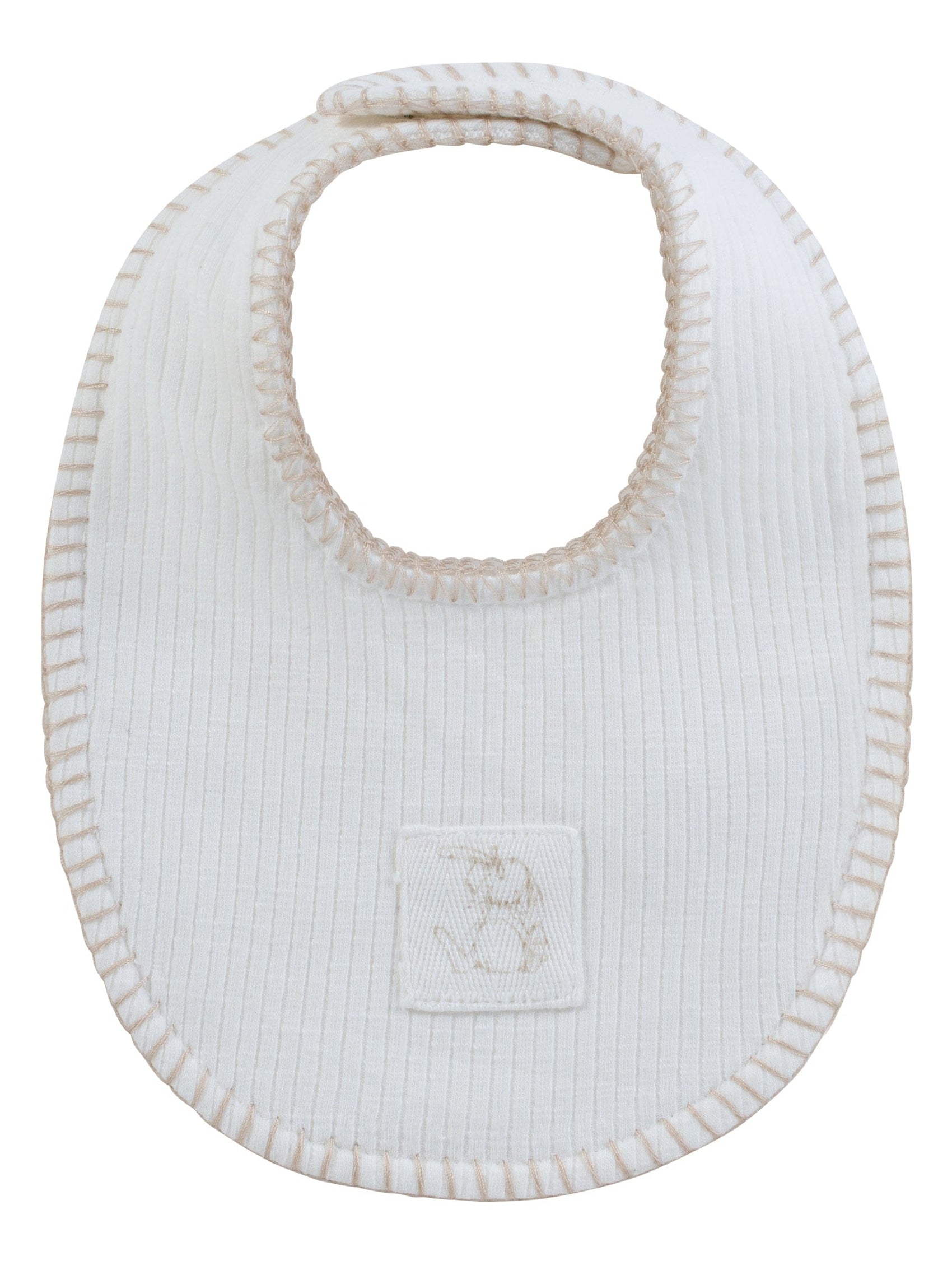 Bunny Rib Bib - Stone