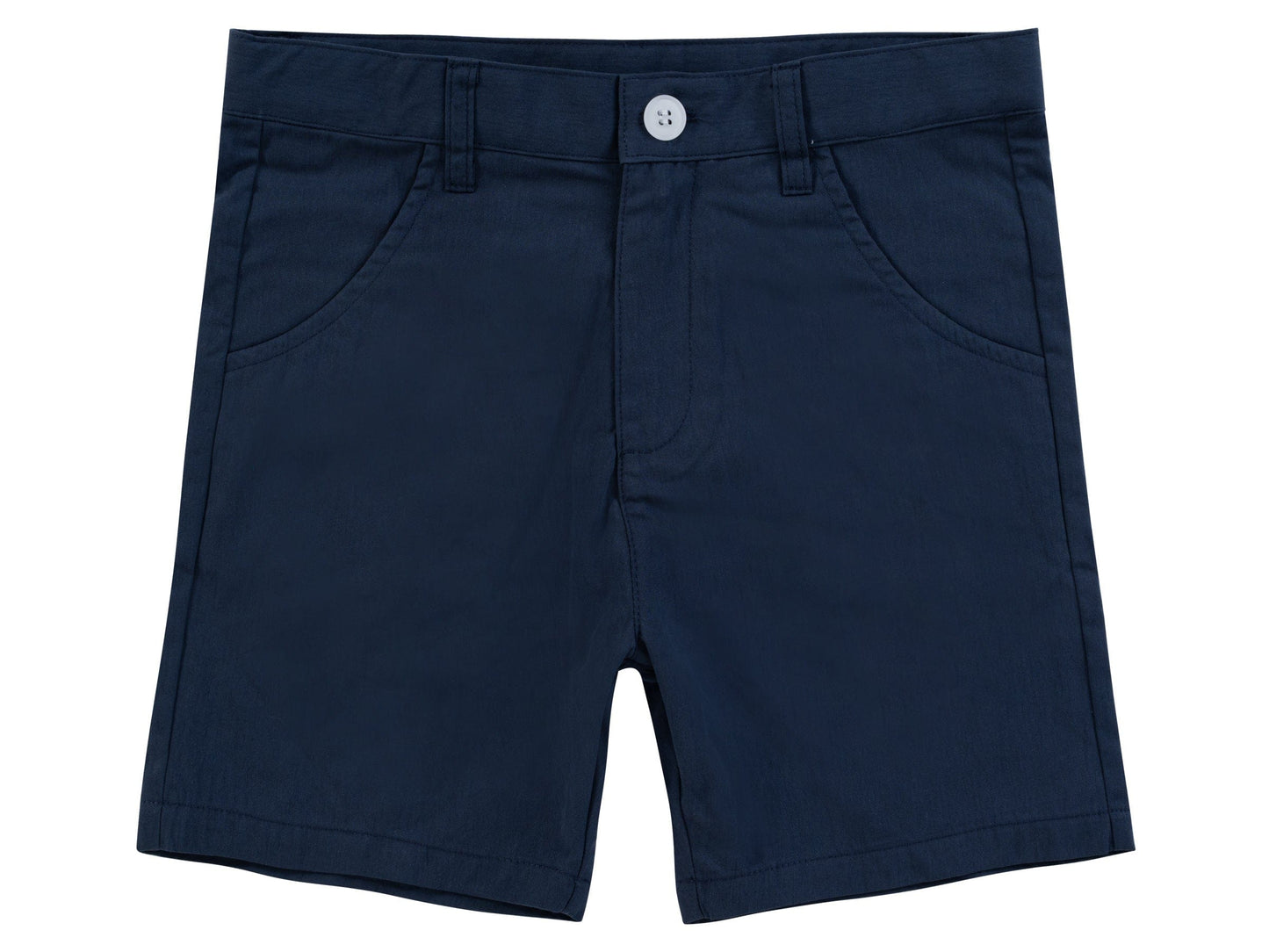 Polished Cotton Shorts SS26 - Navy