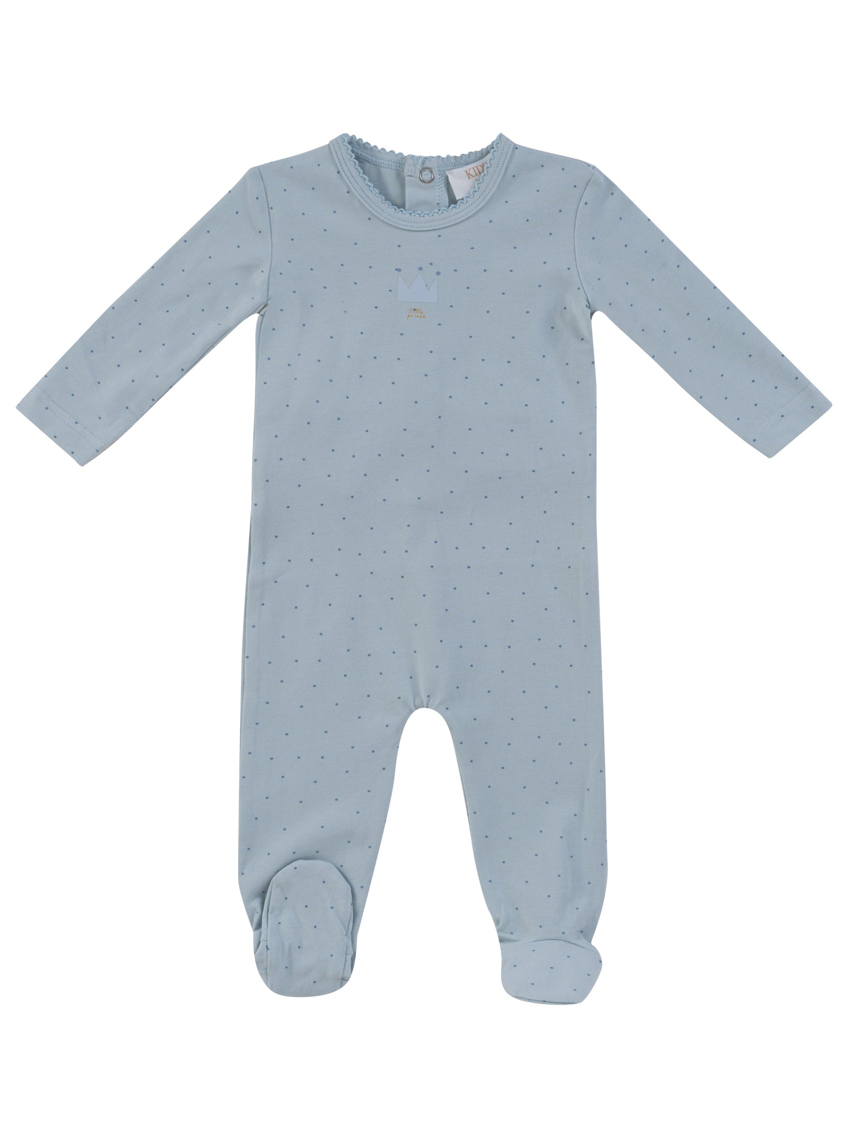 Little Crown Footie - Blue