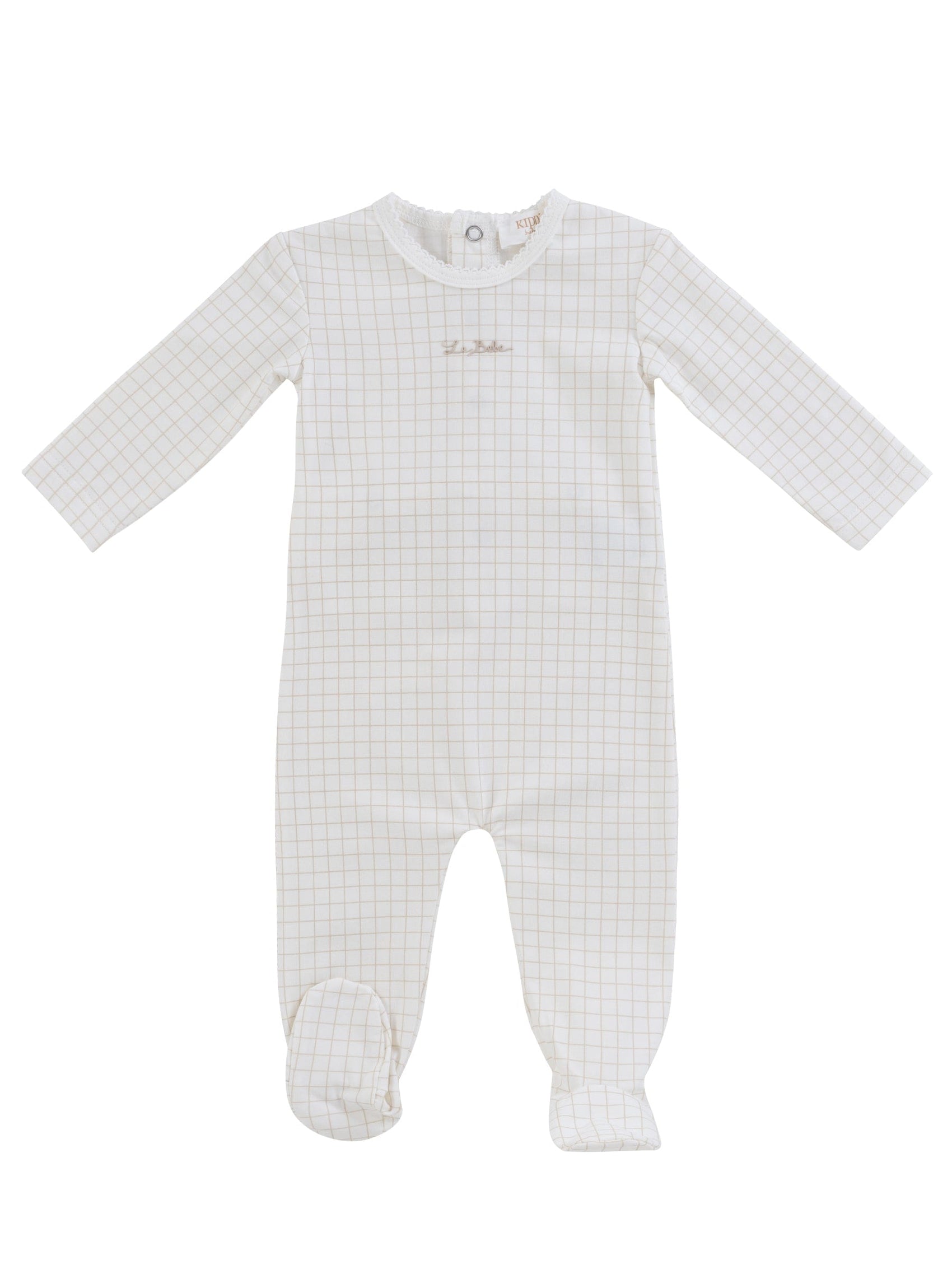 Teddy Au Pane Footie - Stone