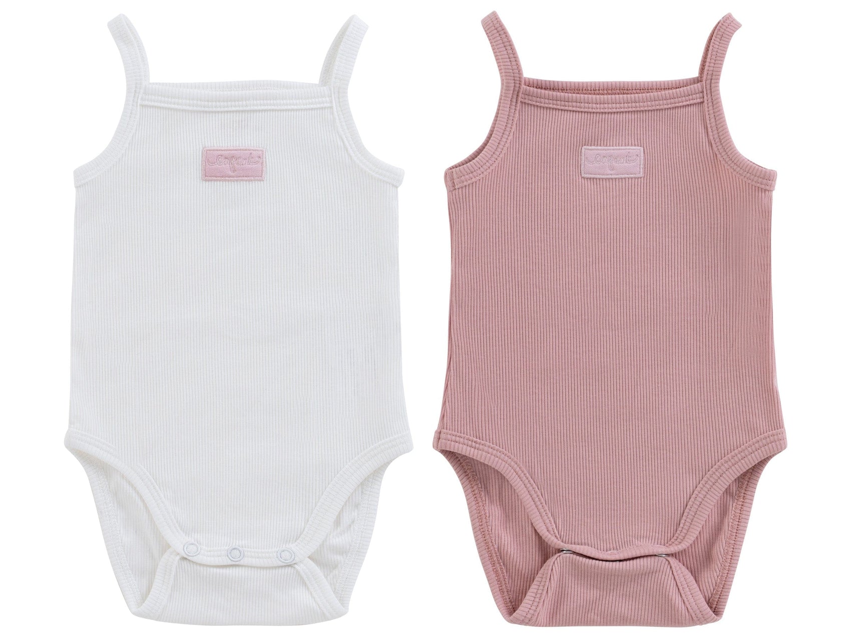 Enfant Rib Onesies 2 Pack - Pink