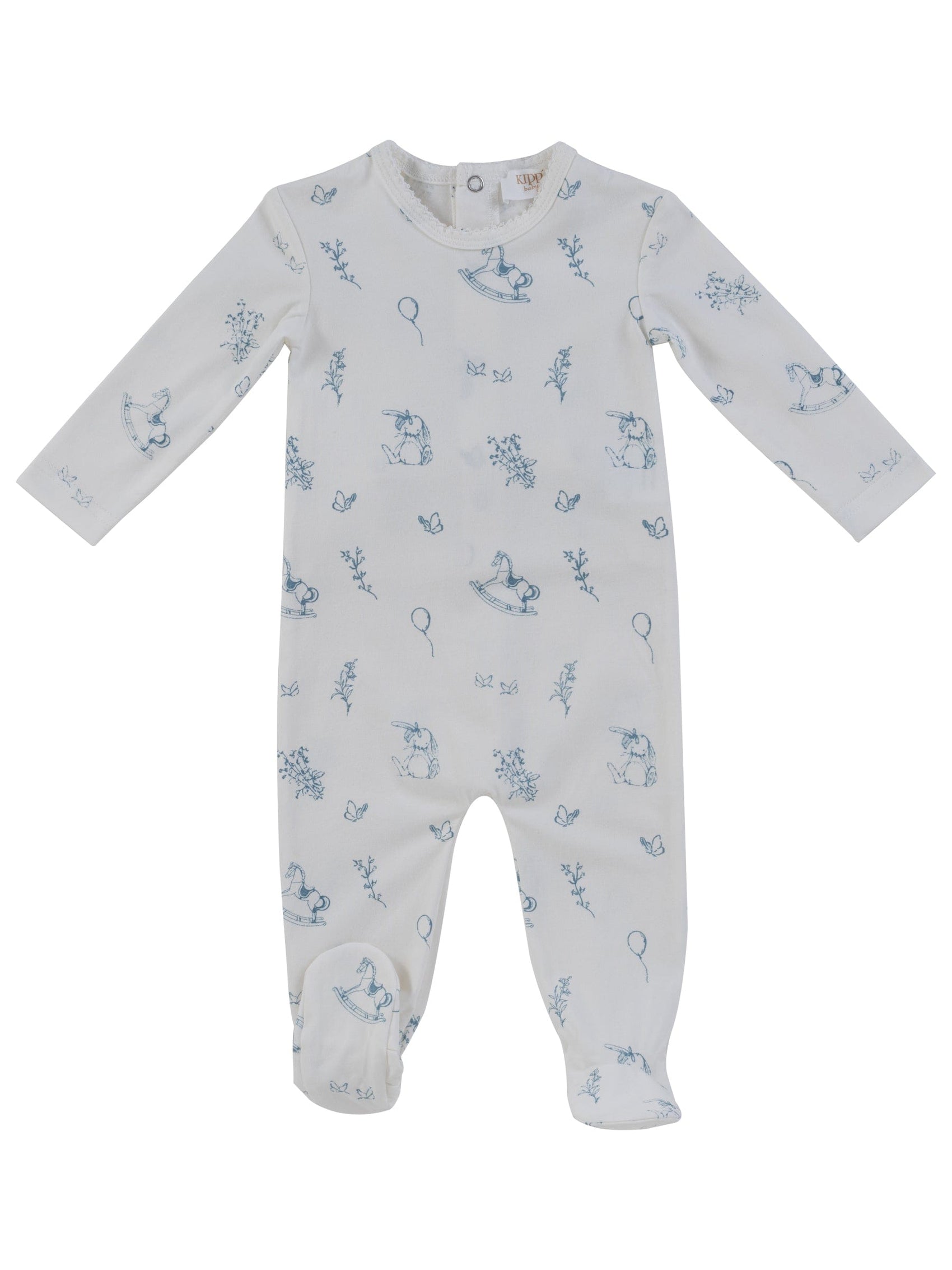 Toile Footie - Blue