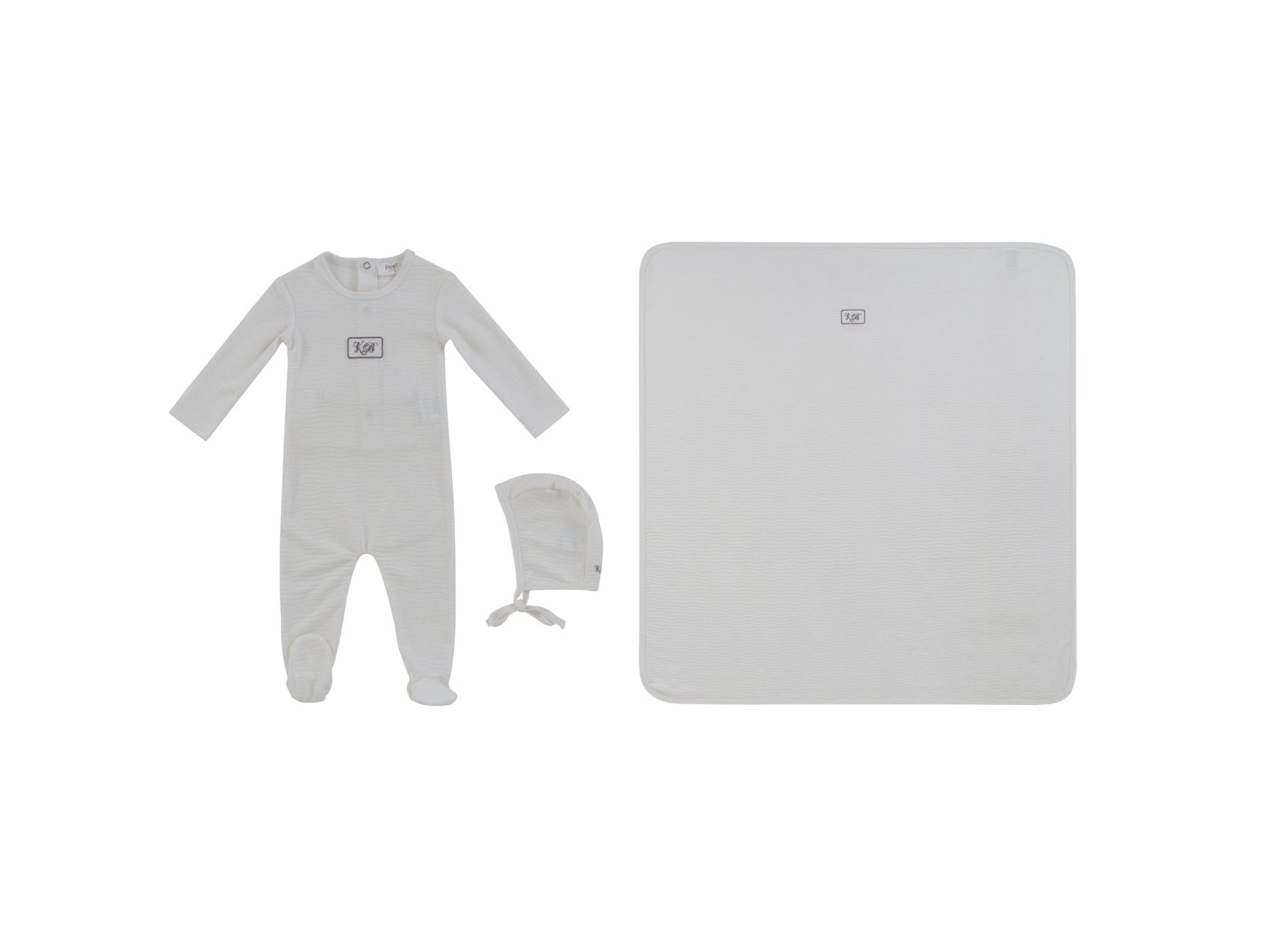 KB Patch Footie 3PC Set - Taupe