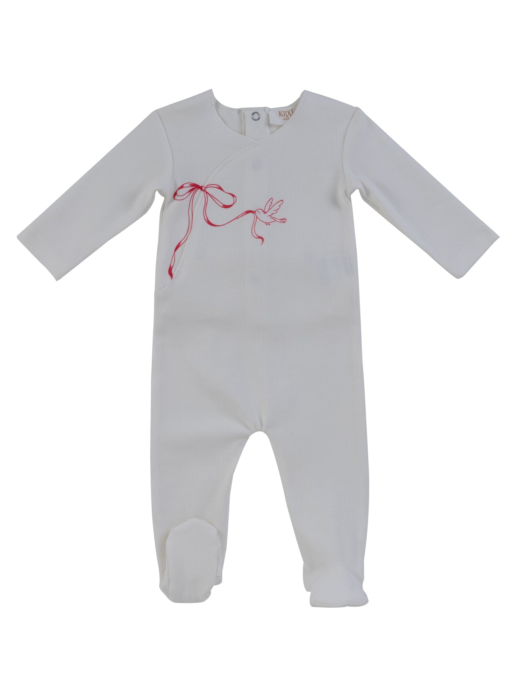 Flutter Bow Footie - Red