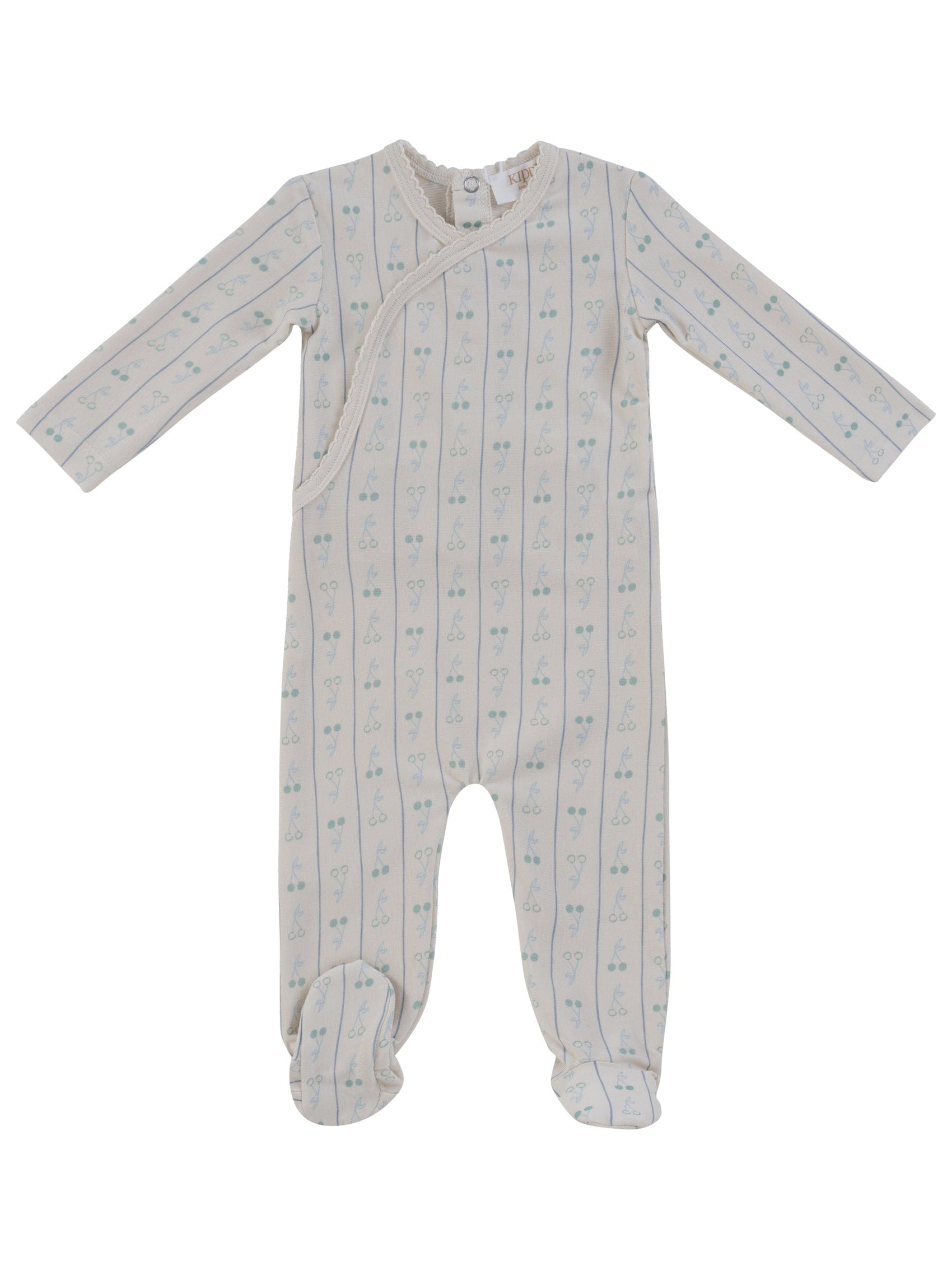Cerise Footie - Blue