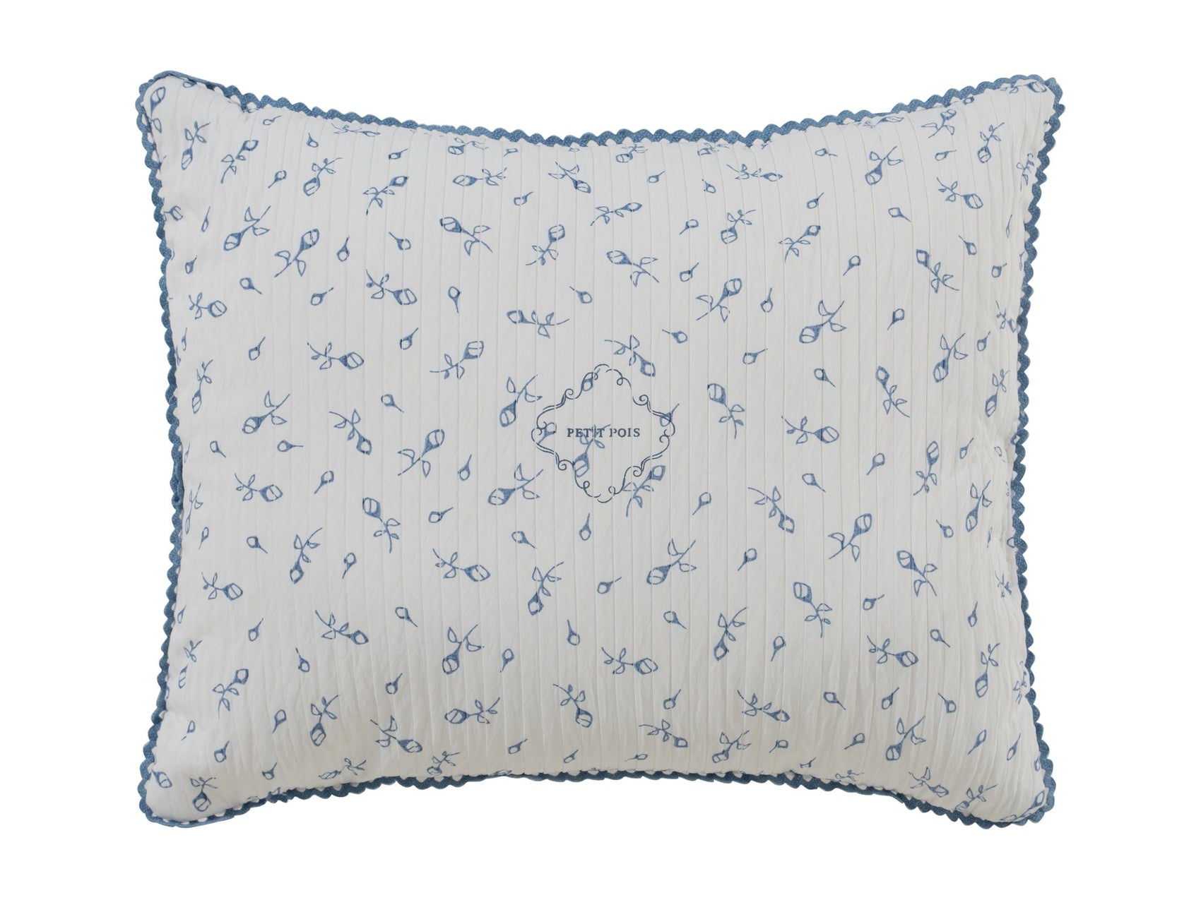 Petit Pois Throw Pillow - Blue