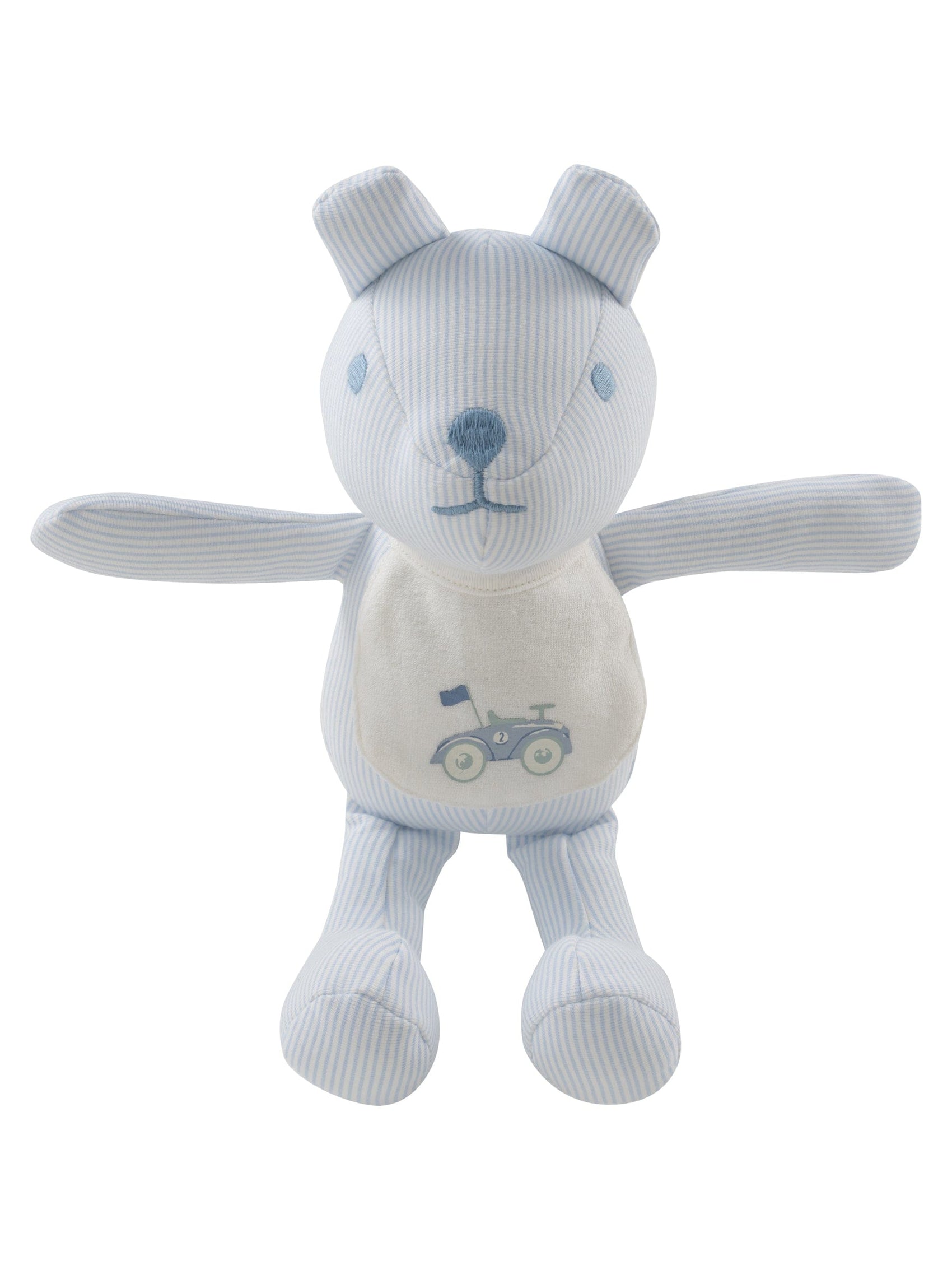 Carrera Pinstripe Teddy w/ Bib - Blue