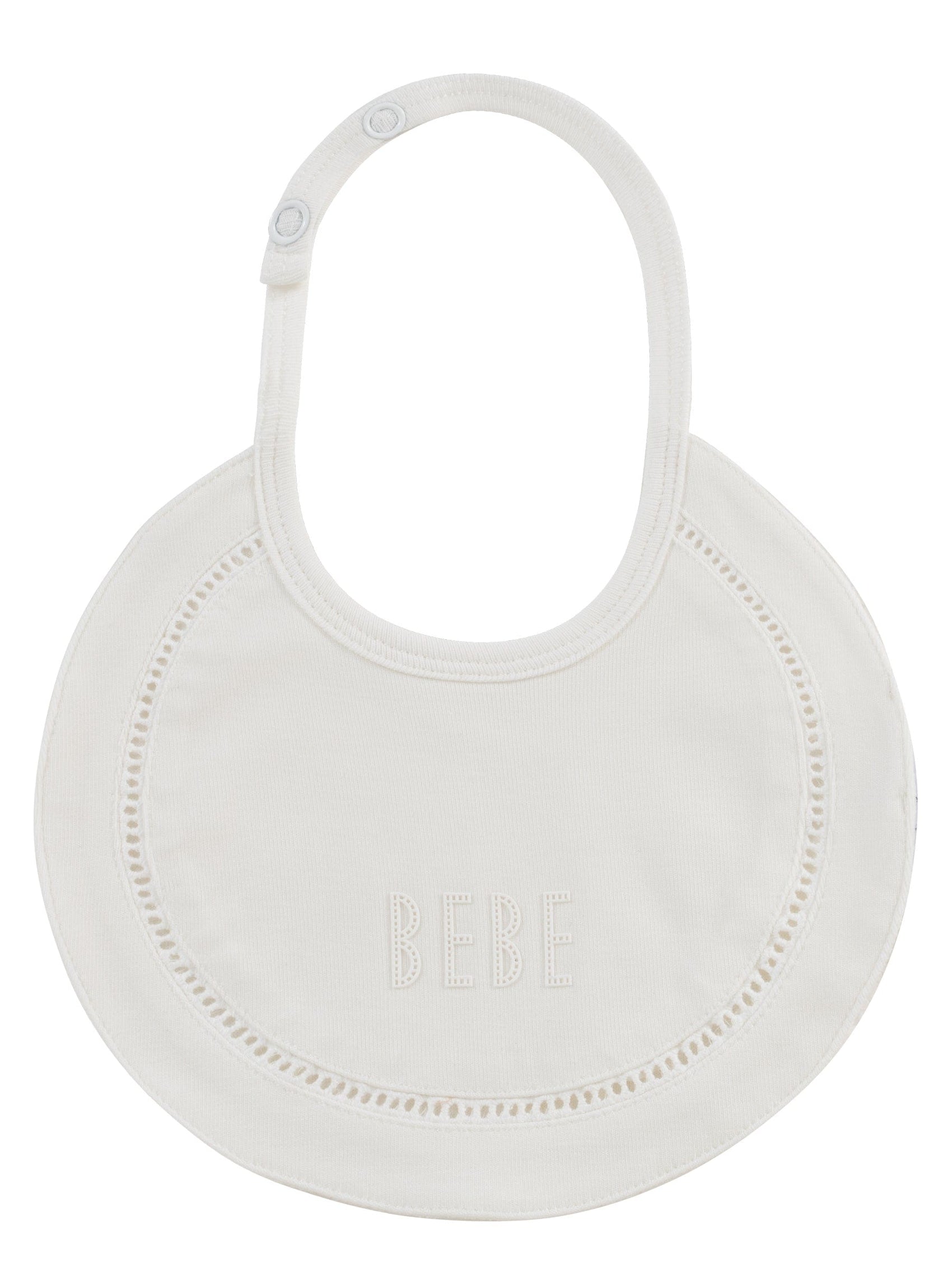 Bebe Detail Bib - White