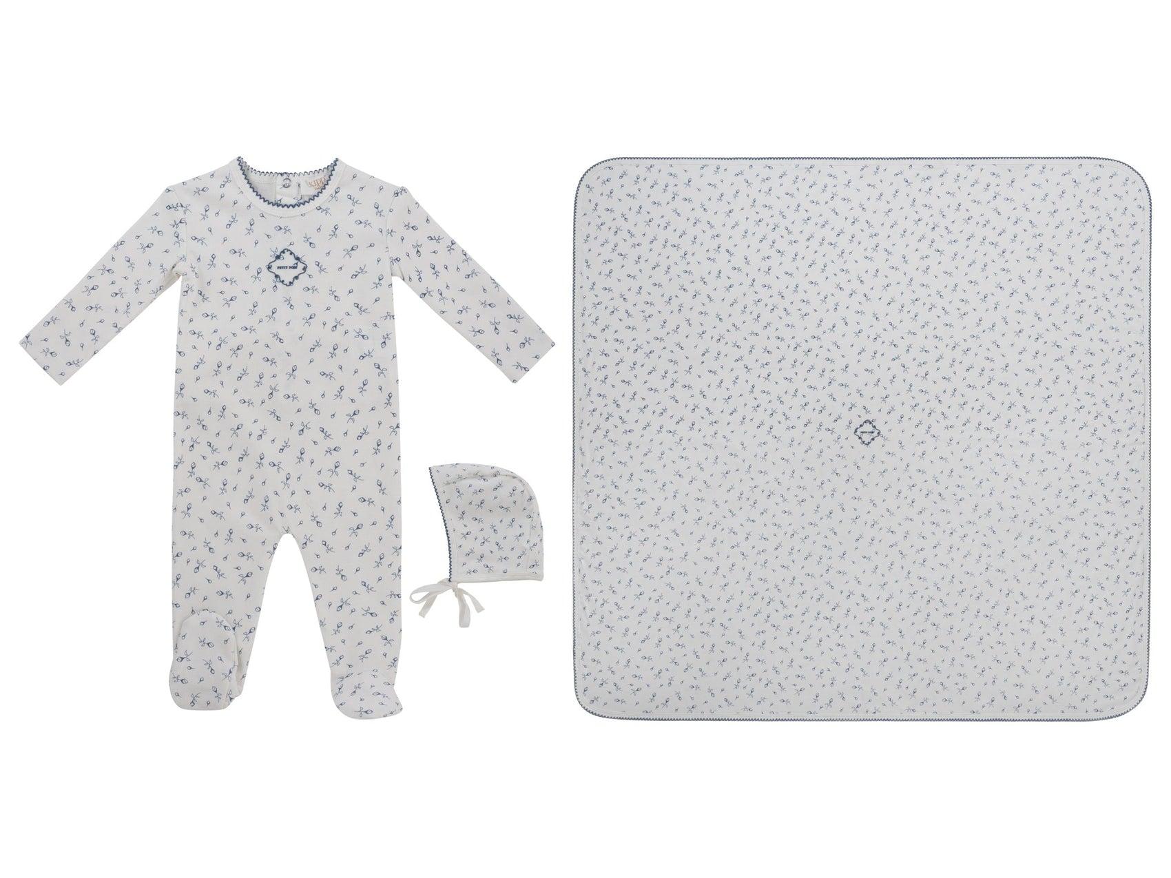 Petit Pois Footie 3PC Set - Blue