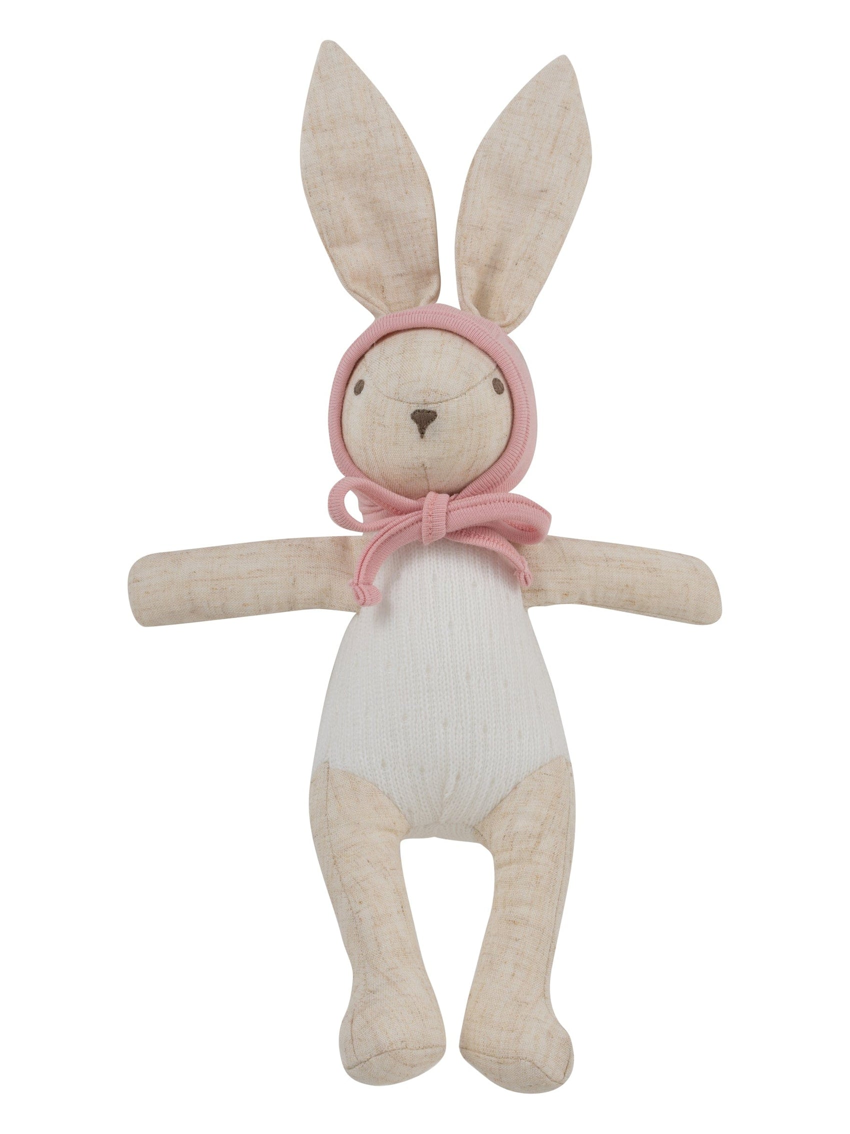 Bonnet Bunny Plush Toy - Pink