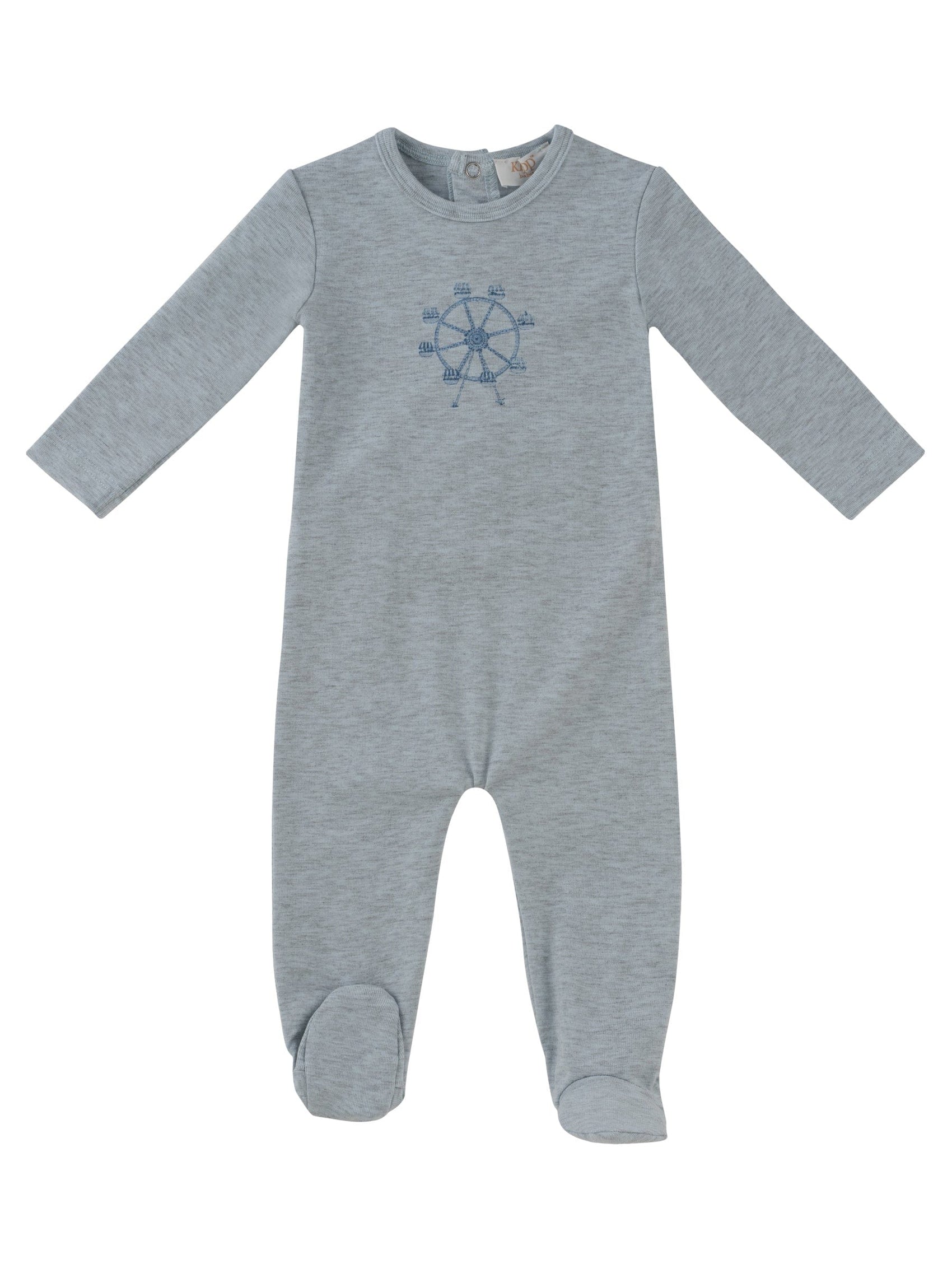 Carousel Footie - Blue