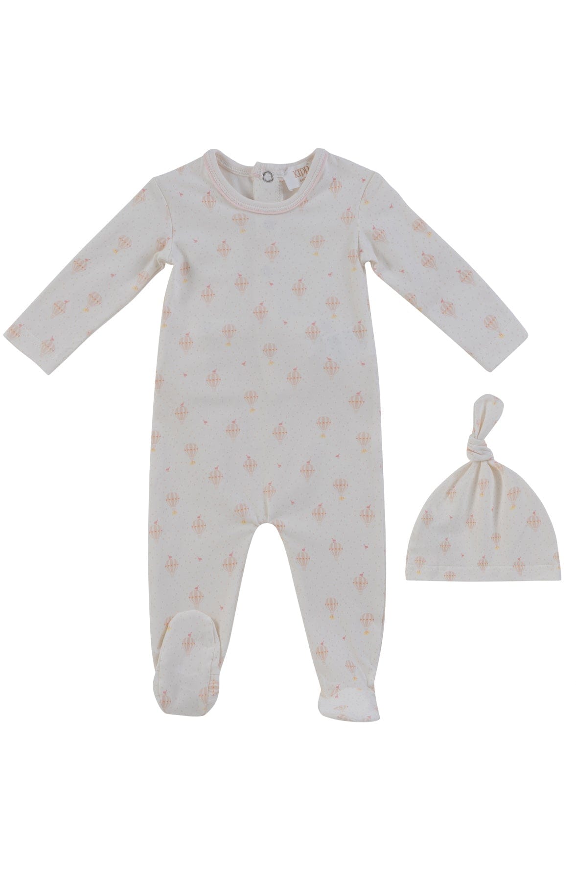 Up & Away Footie + Hat - Pink