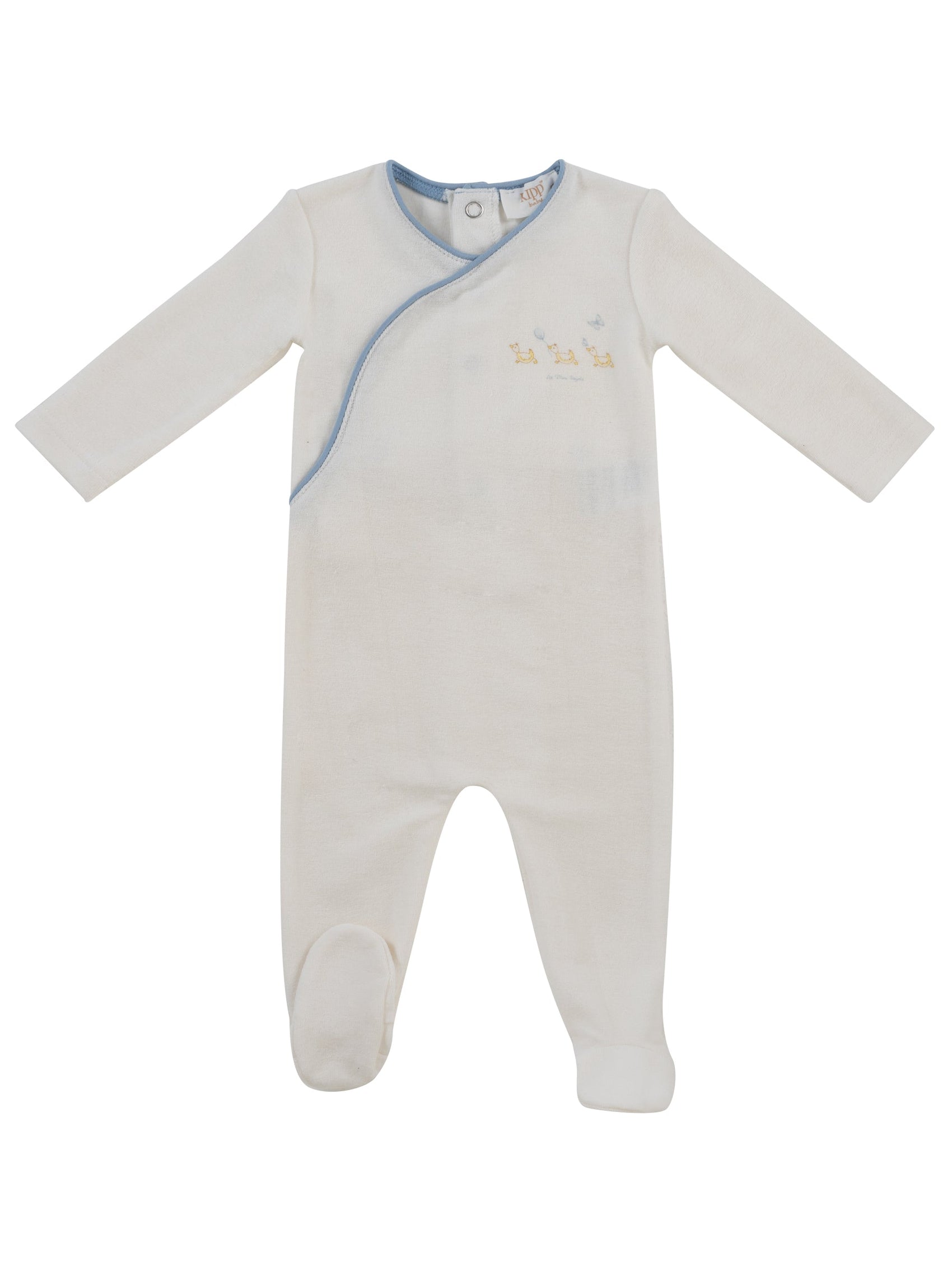 Mini Royals Terry Footie - Blue