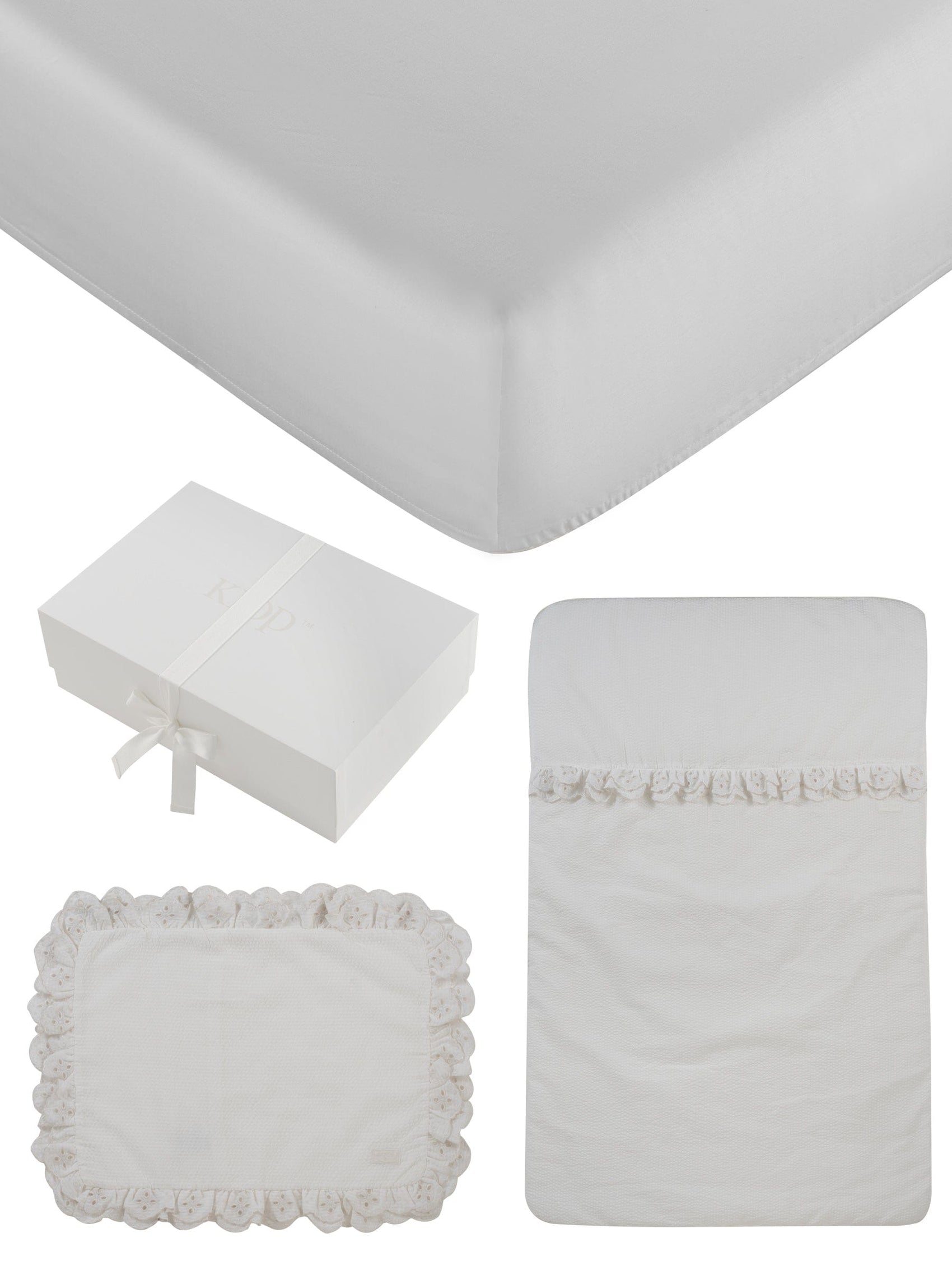Enfant Mini Crib Set - White