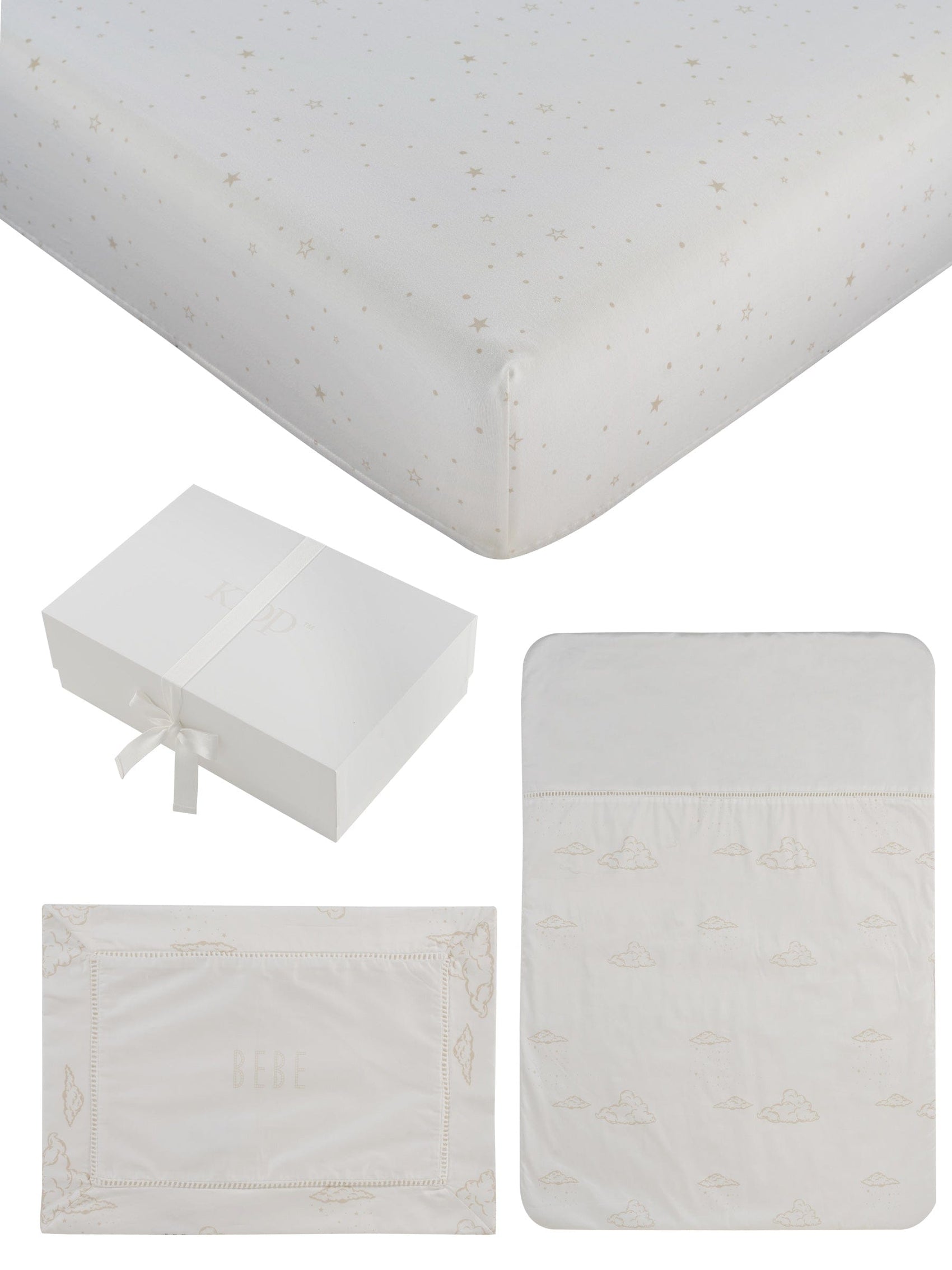 Starlight Mini Crib 4pc Set - Stone