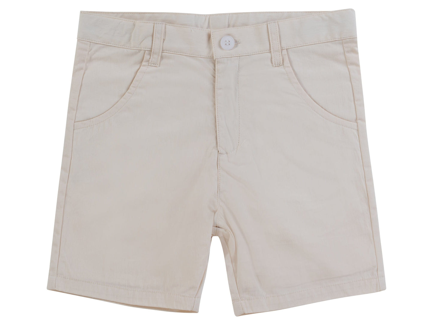 Polished Cotton Shorts SS26 - Natural
