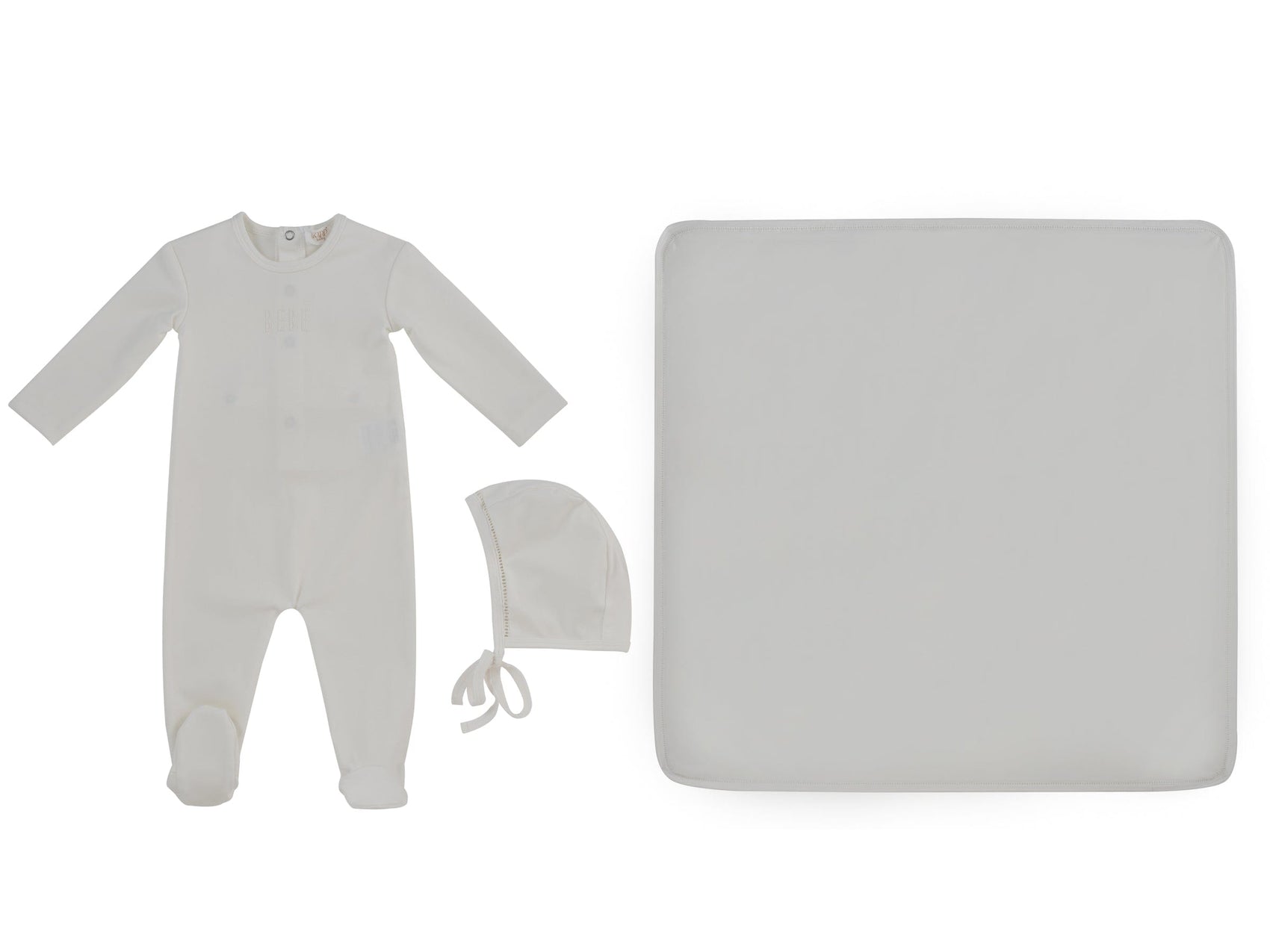 Bebe Footie 3PC Set - White