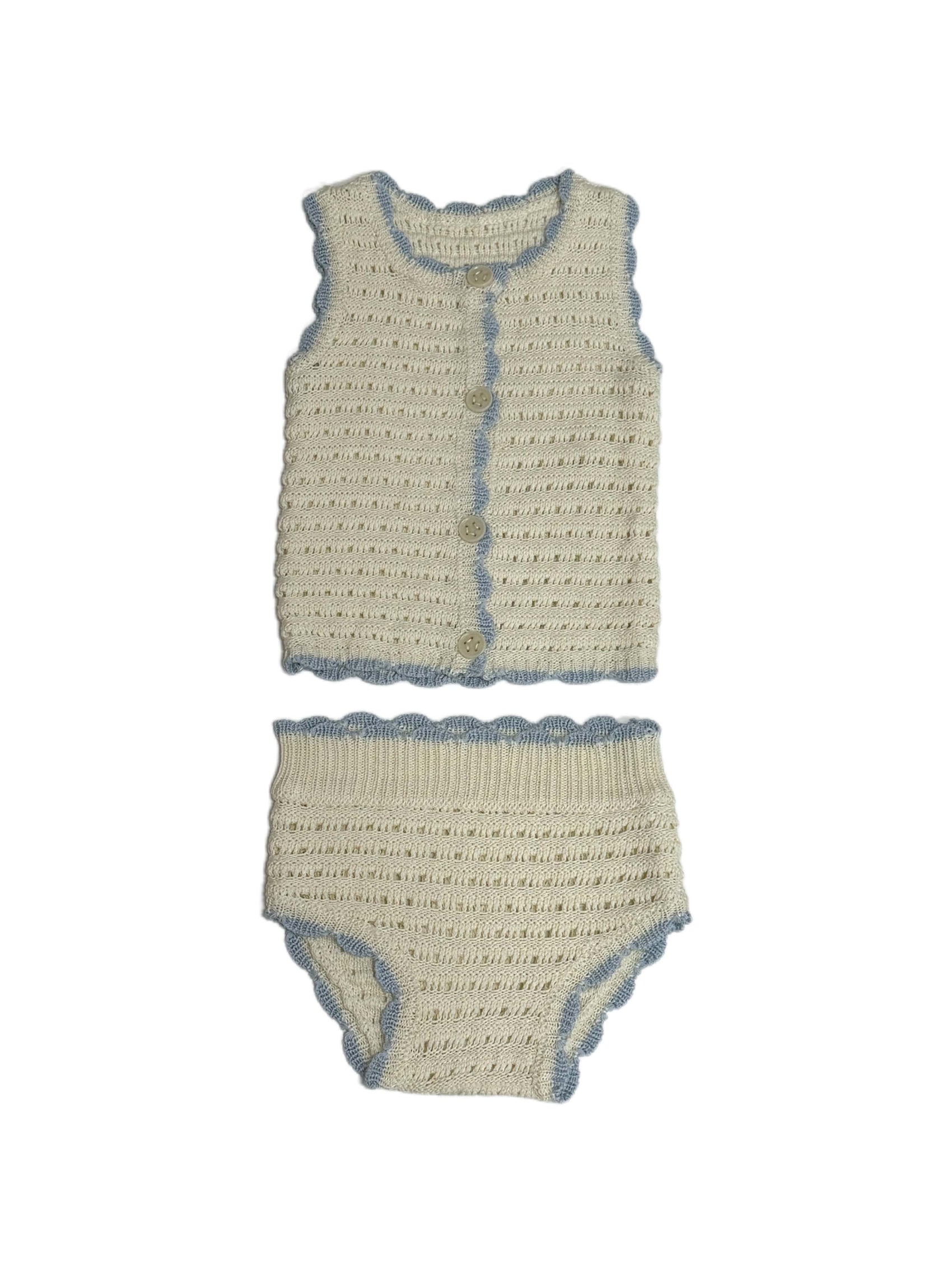 Chunky Knit Set - Blue