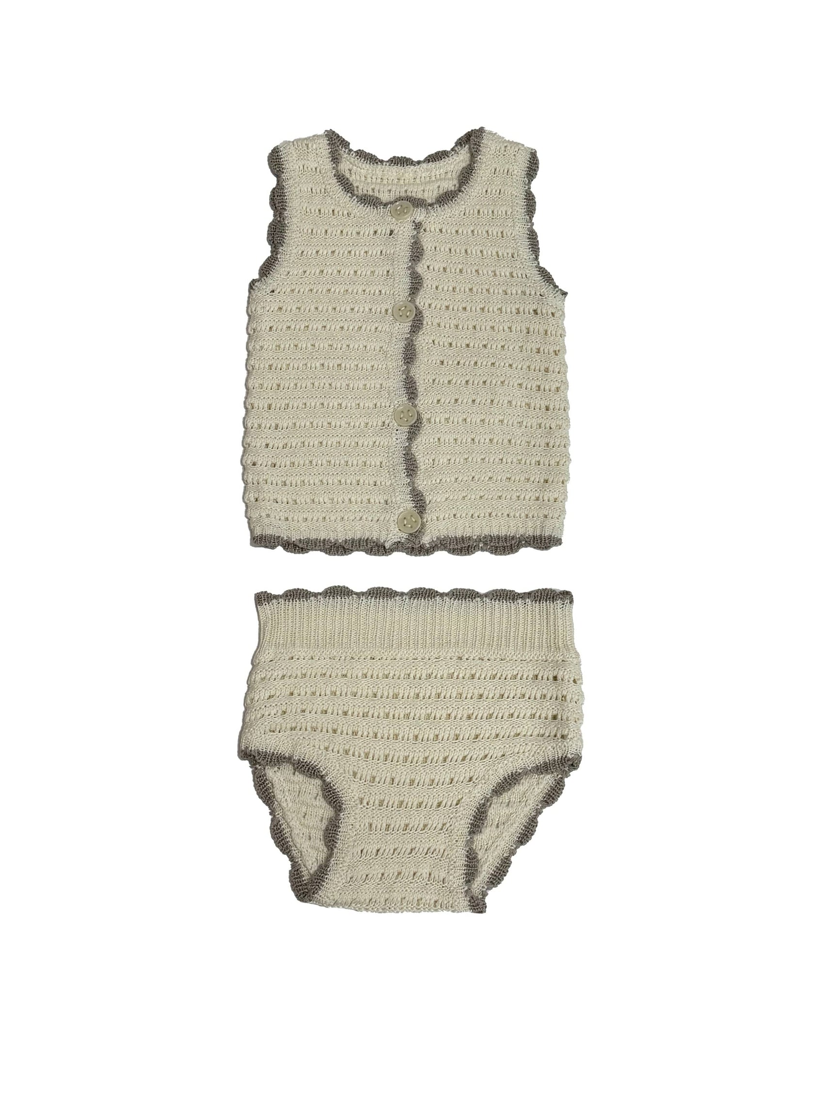 Chunky Knit Set - Taupe