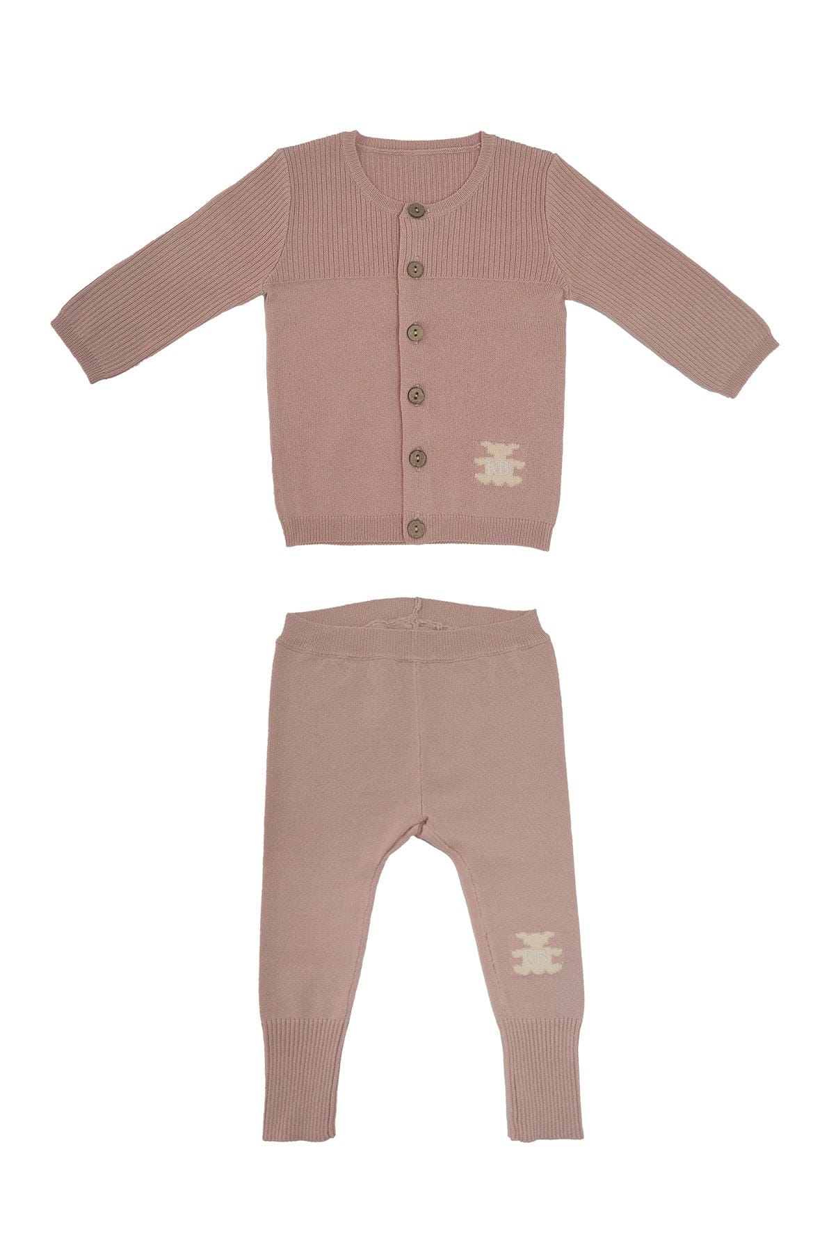 Teddy Knit Set - Pink