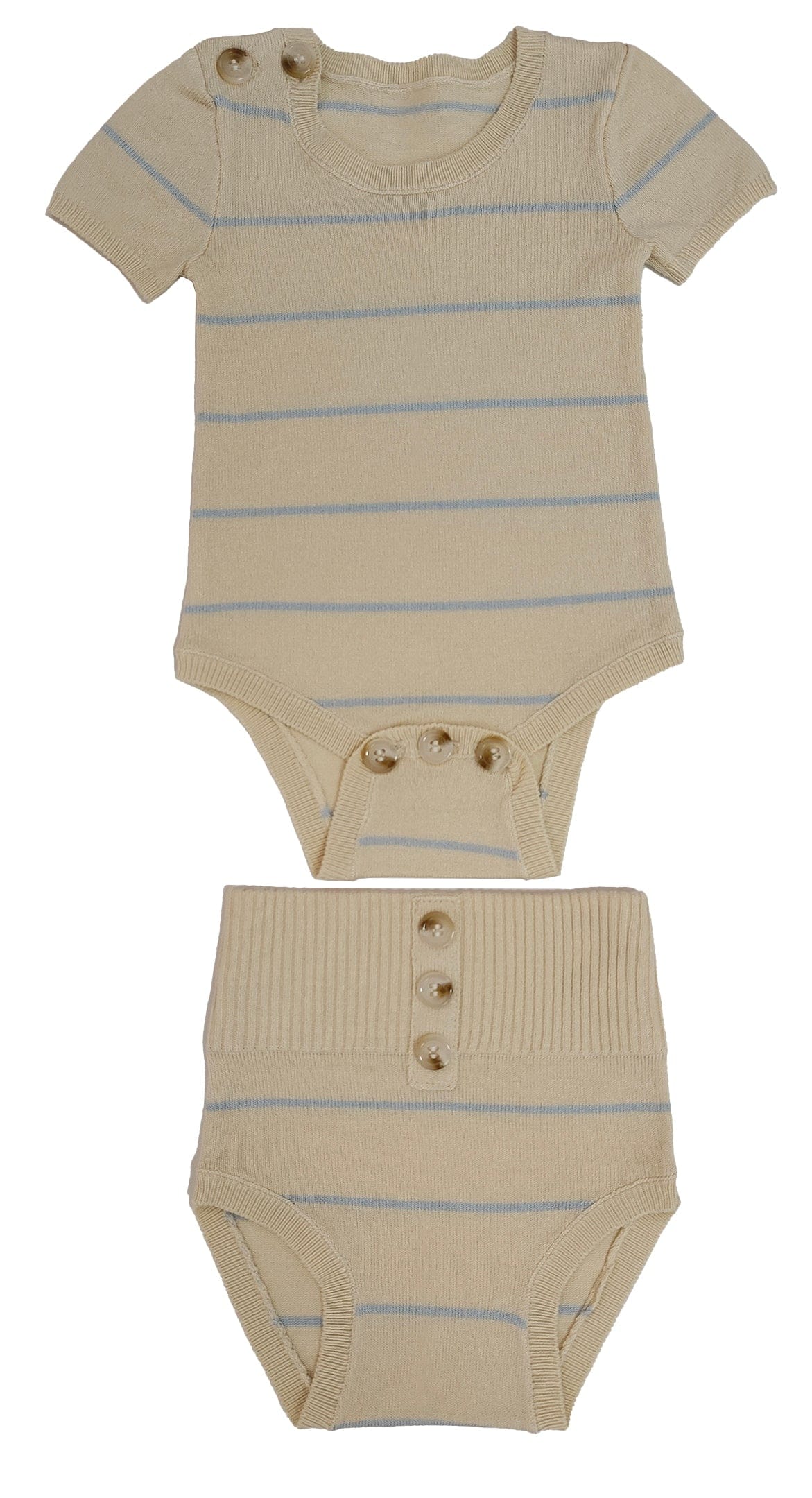 Stripe Knit Set - Blue