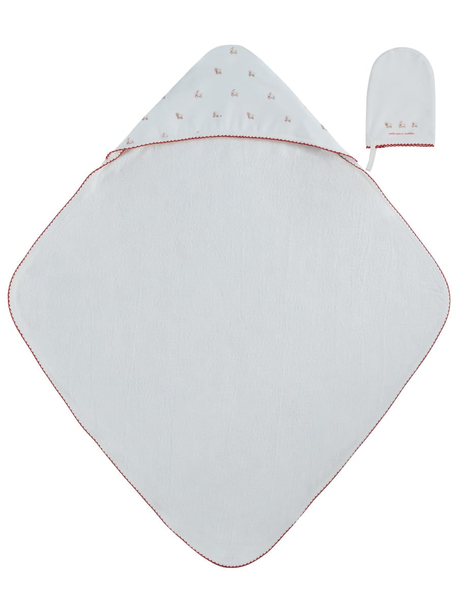 Petits Amis Towel & Mitt Set - Red